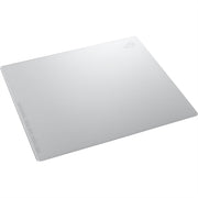 ASUS - ROG Moonstone Ace L Glass Mouse Pad, Ultra-smooth, Noise-Reducing, 9H Tempered Glass, Anti-slip, 500x400mm, White - Moonlight White