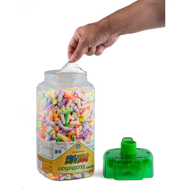 6703 Moldex EcoStation Earplug Dispenser, One Size, Foam, Tapered, Uncorded, Multi-Color, 33 dB