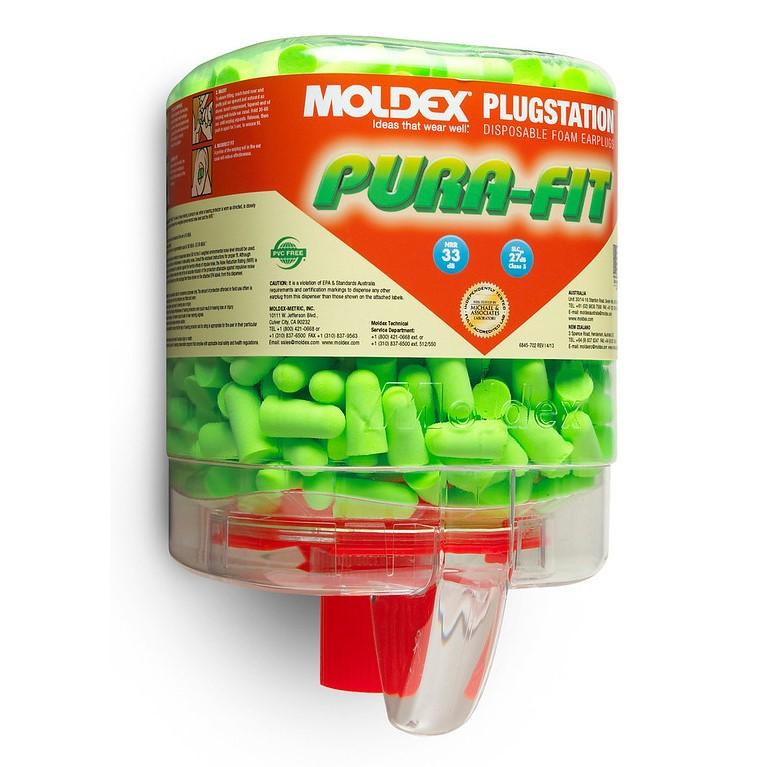 Earplug Dispenser, Pura-Fit, One Size, Foam, Tapered, Green