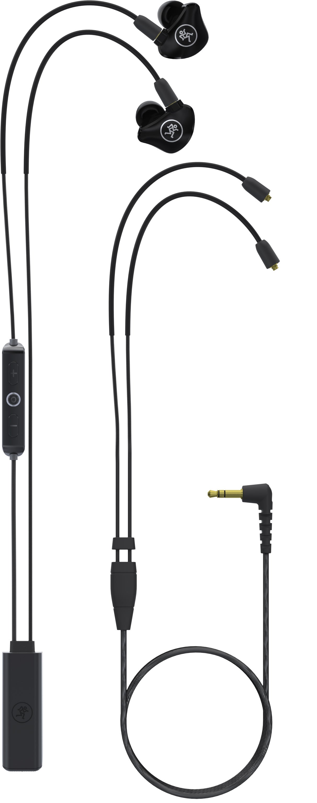 Mackie MP-220-BTA Dual Dynamic Driver Professional In-Ear Monitors with Bluetooth Adapter