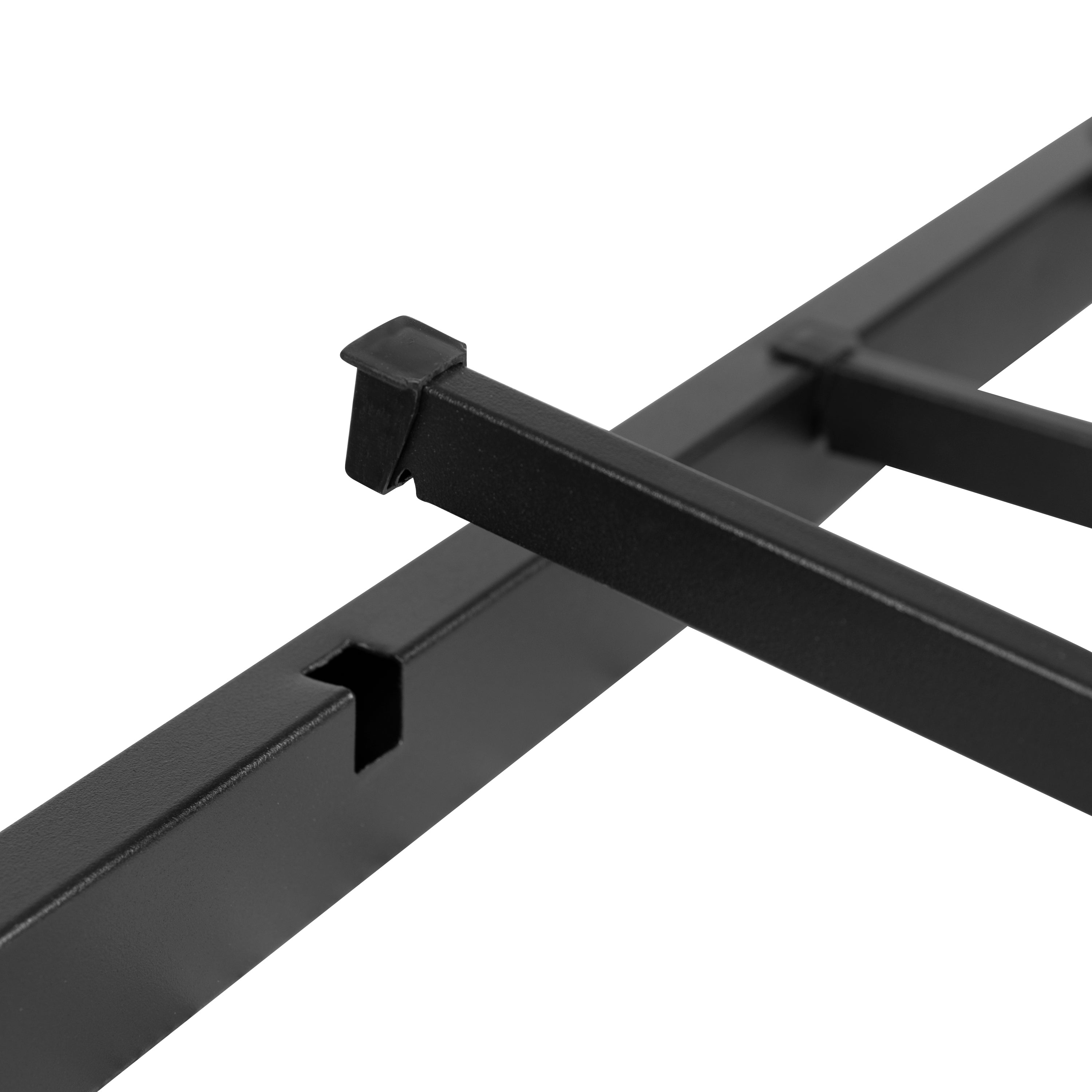 Bentley Universal 14 Inch Metal Platform Bed Frame - No Box Spring Needed w/ Steel Slat Support and Quick Lock Functionality - Full