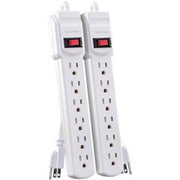 CyberPower MP1044NN Multipack - (2) 6-Outlet Power Strips, White, 2ft Cord, 1 Year Limited Warranty