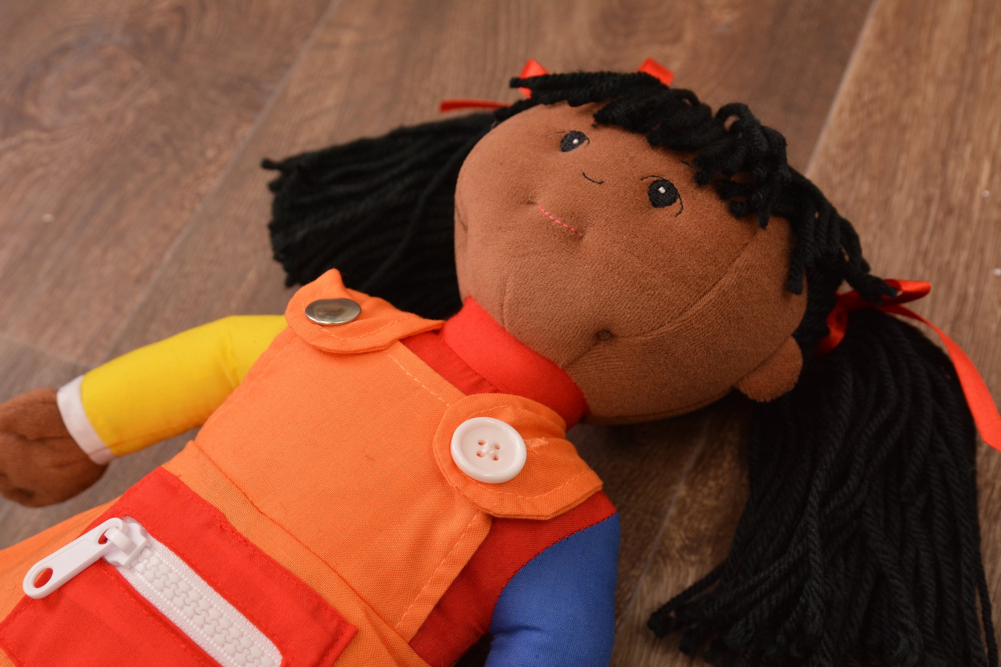Learn to Dress - African American Girl