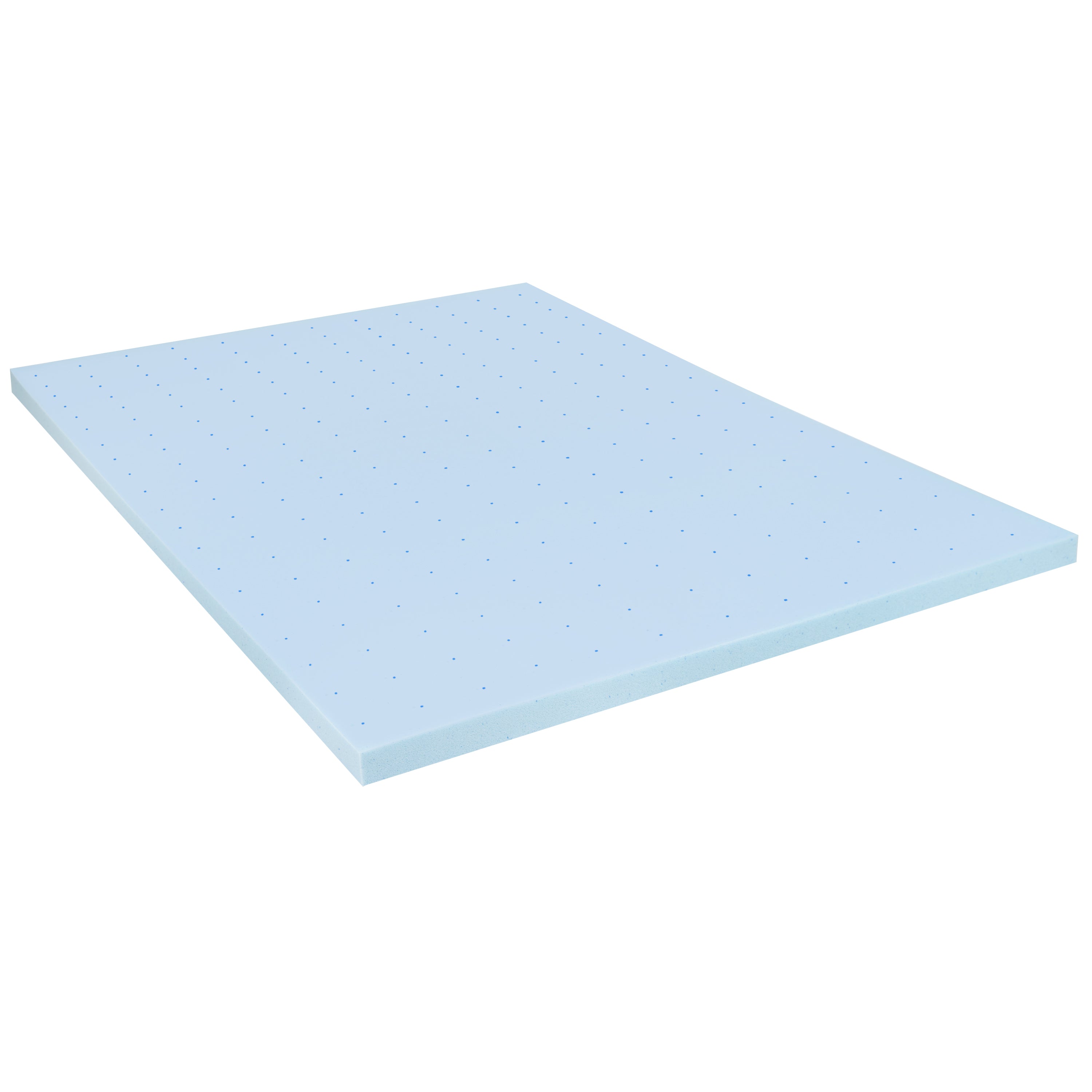 Capri Comfortable Sleep 2 inch Cooling Gel Mattress Topper with CertiPUR-US Certified Memory Foam - Full