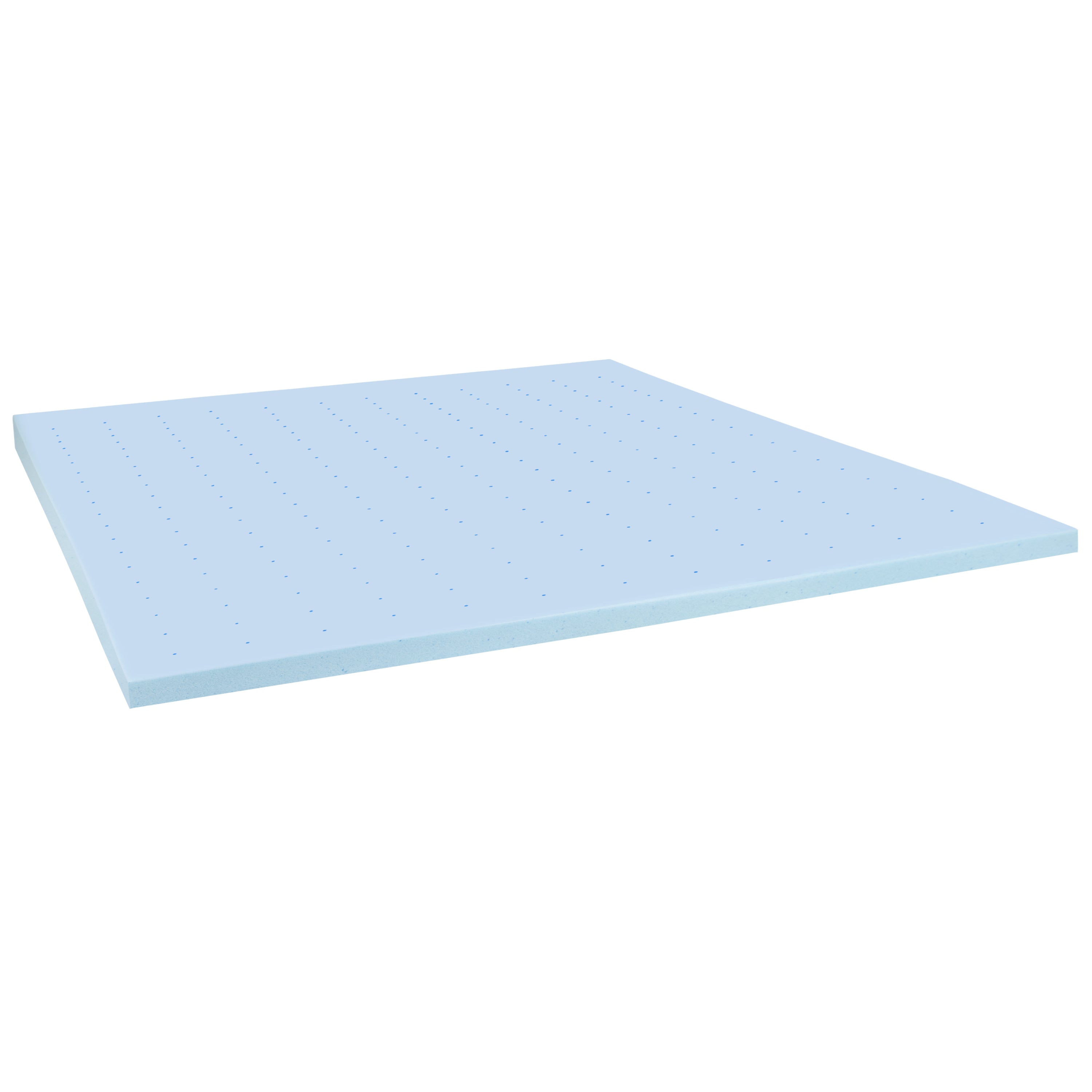 Capri Comfortable Sleep 2 inch Cooling Gel Mattress Topper with CertiPUR-US Certified Memory Foam - King