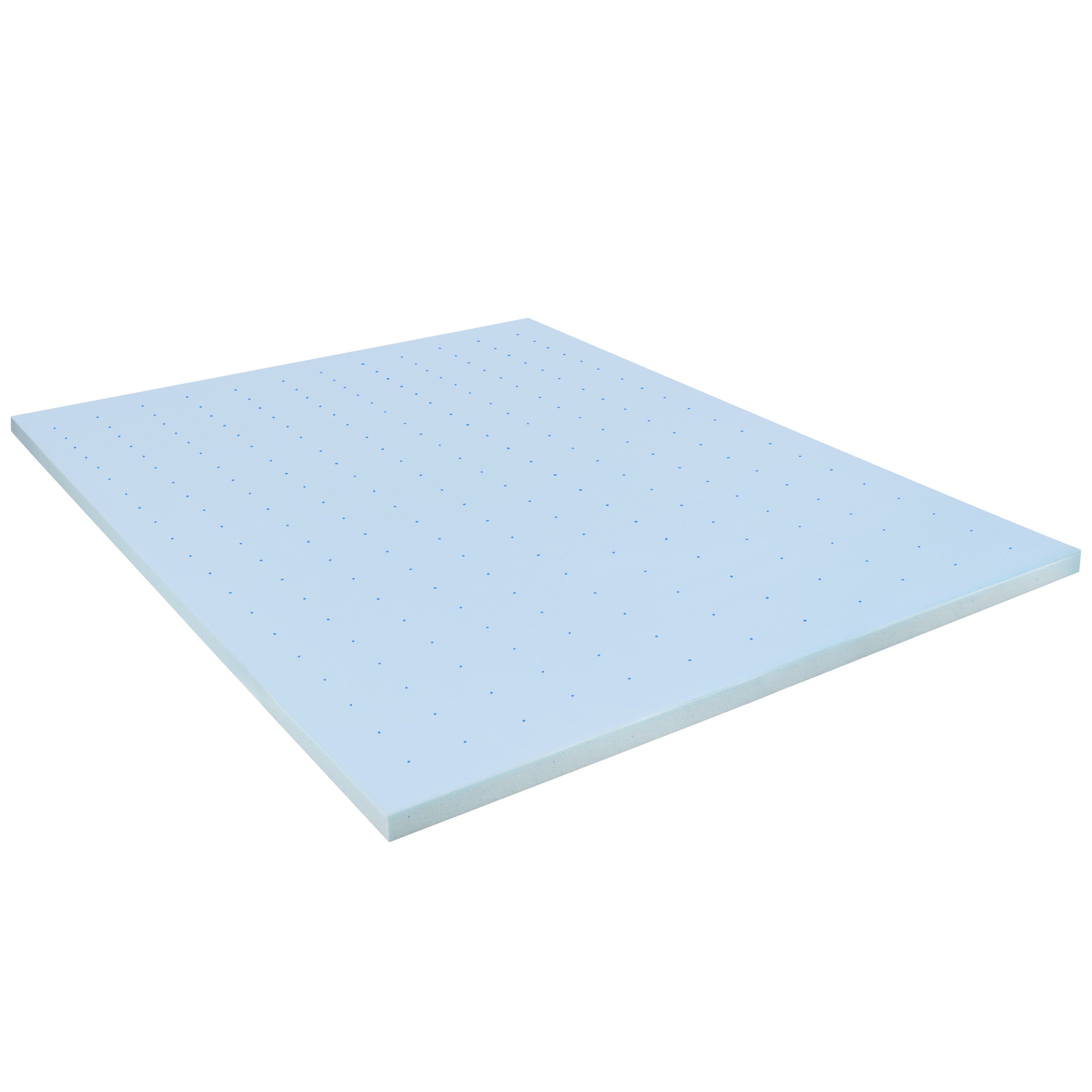 Capri Comfortable Sleep 2 inch Cooling Gel Mattress Topper with CertiPUR-US Certified Memory Foam - Queen