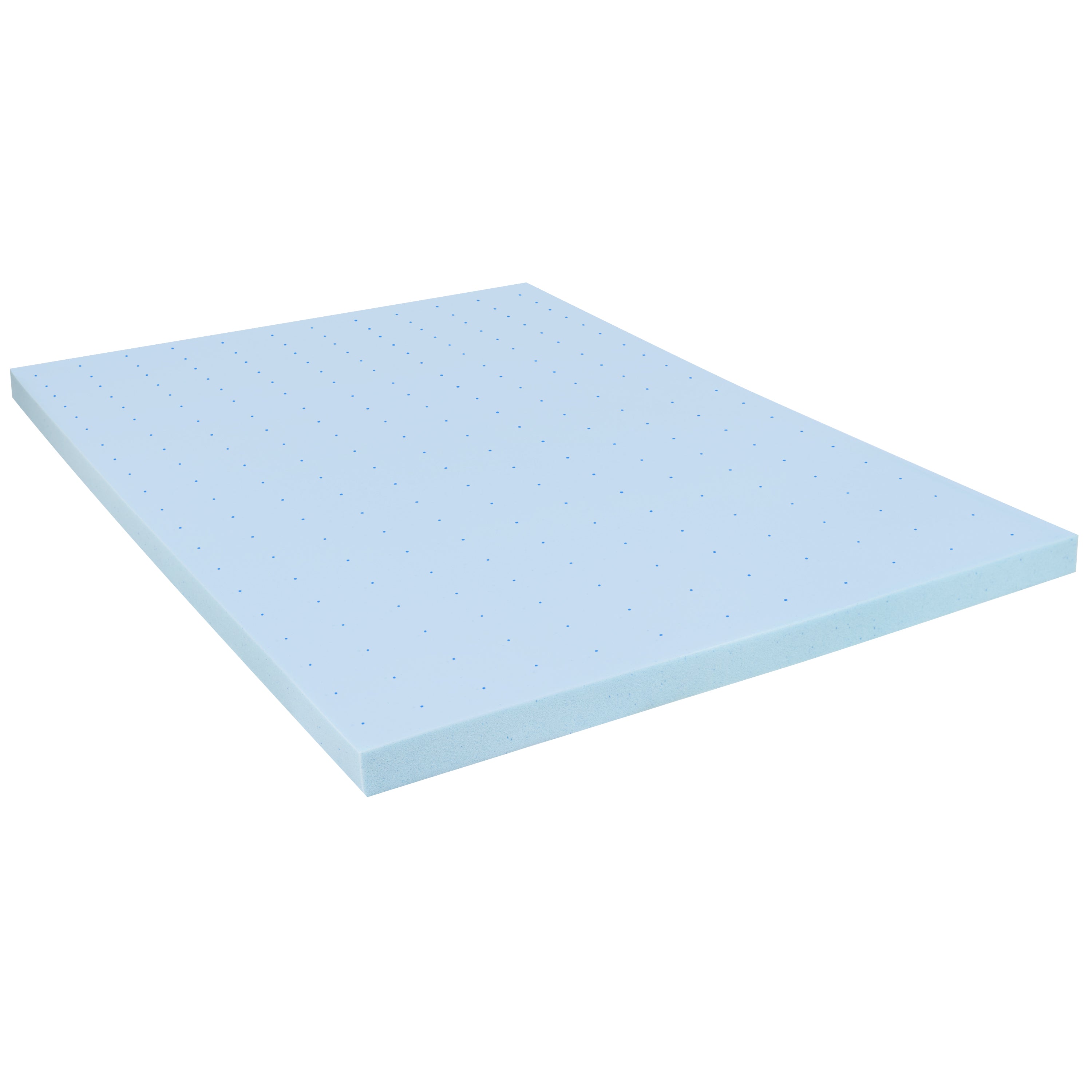 Capri Comfortable Sleep 3 inch Cooling Gel Mattress Topper with CertiPUR-US Certified Memory Foam - Full