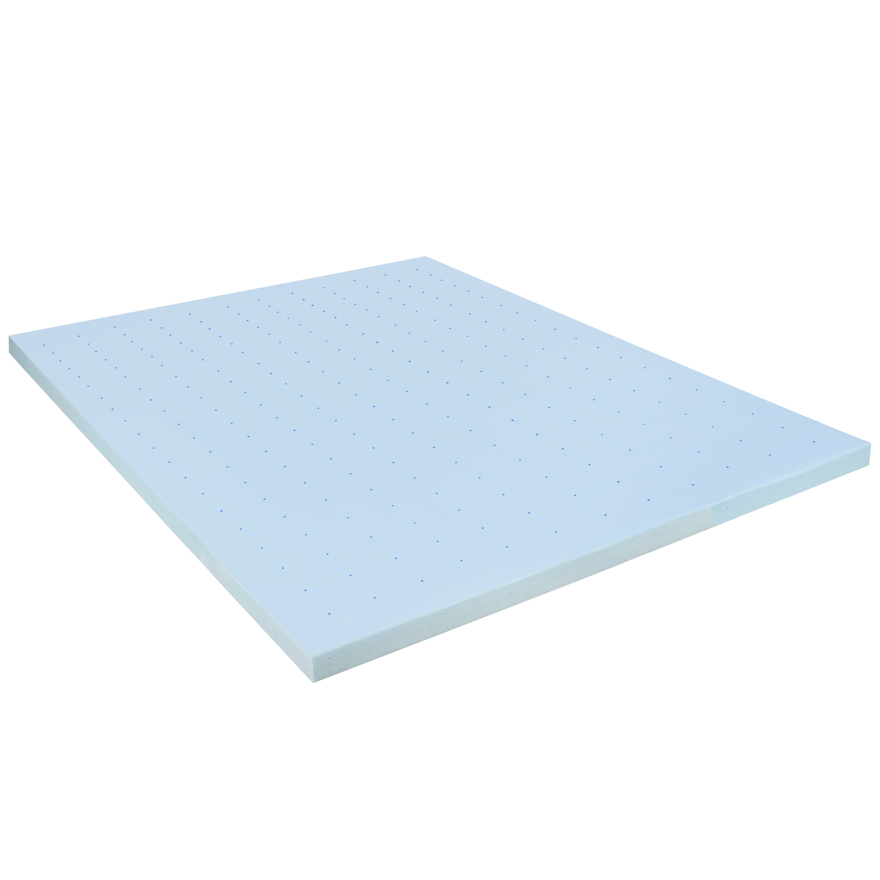 Capri Comfortable Sleep 3 inch Cooling Gel Mattress Topper with CertiPUR-US Certified Memory Foam - Queen