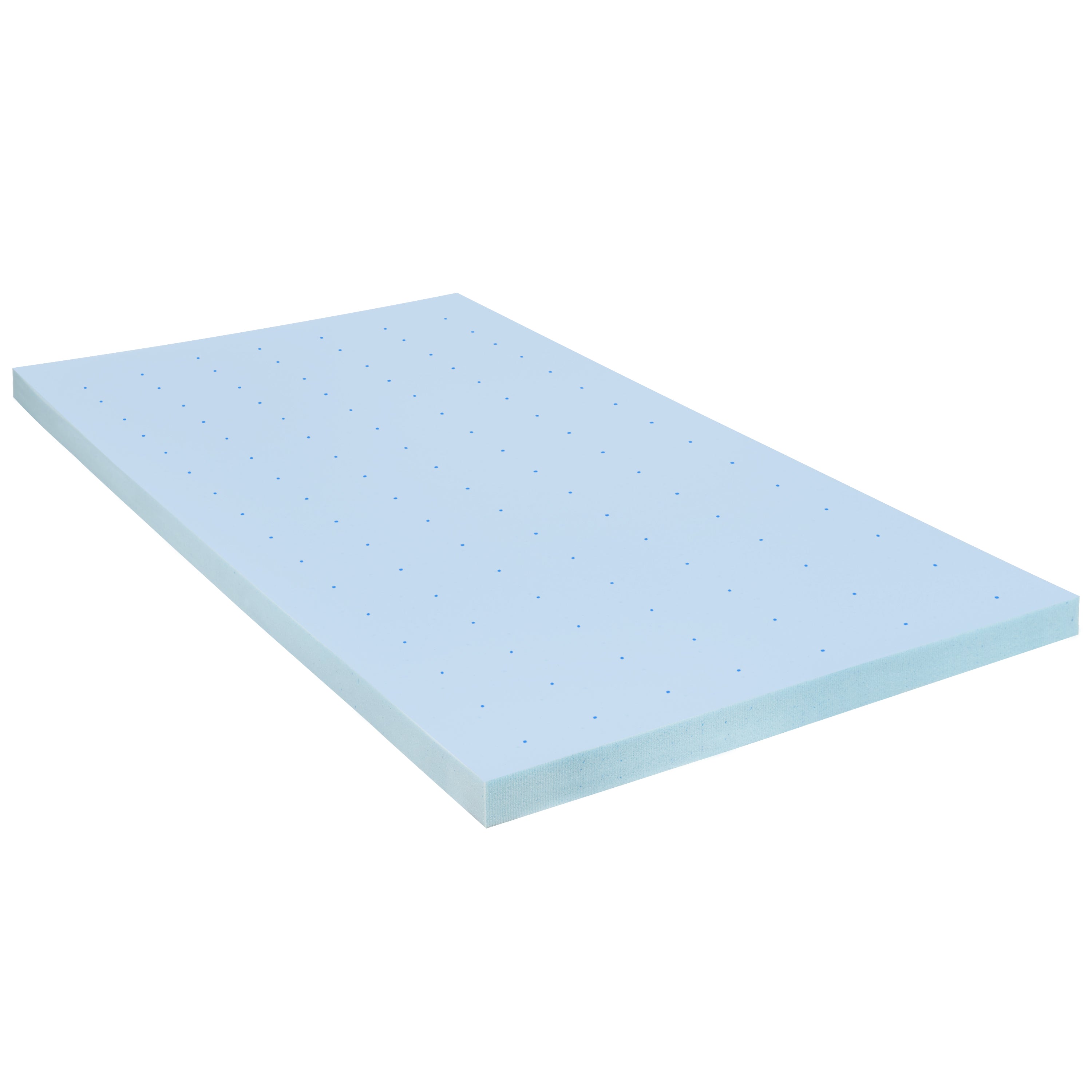 Capri Comfortable Sleep 3 inch Cooling Gel Mattress Topper with CertiPUR-US Certified Memory Foam - Twin