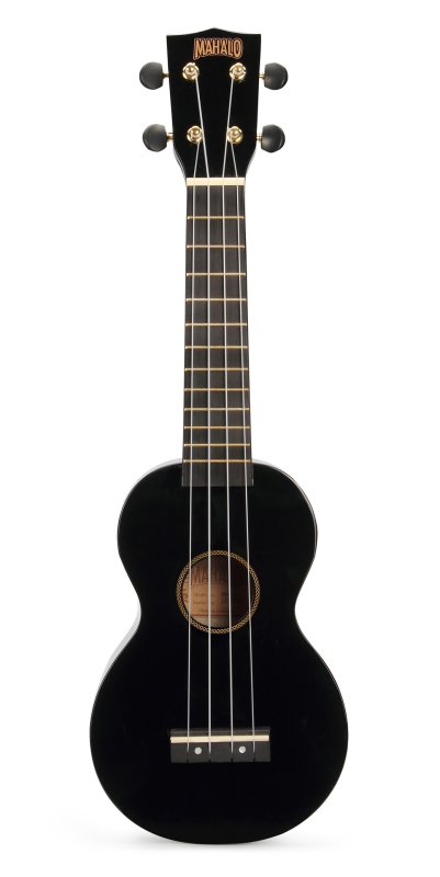 Mahalo MR1-BK Rainbow Soprano Ukulele, Black