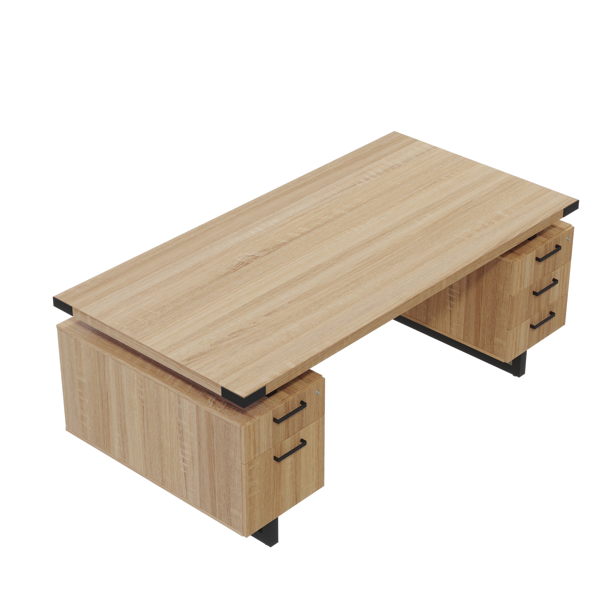 Mirella Dbl Ped Desk Bbb/Bf