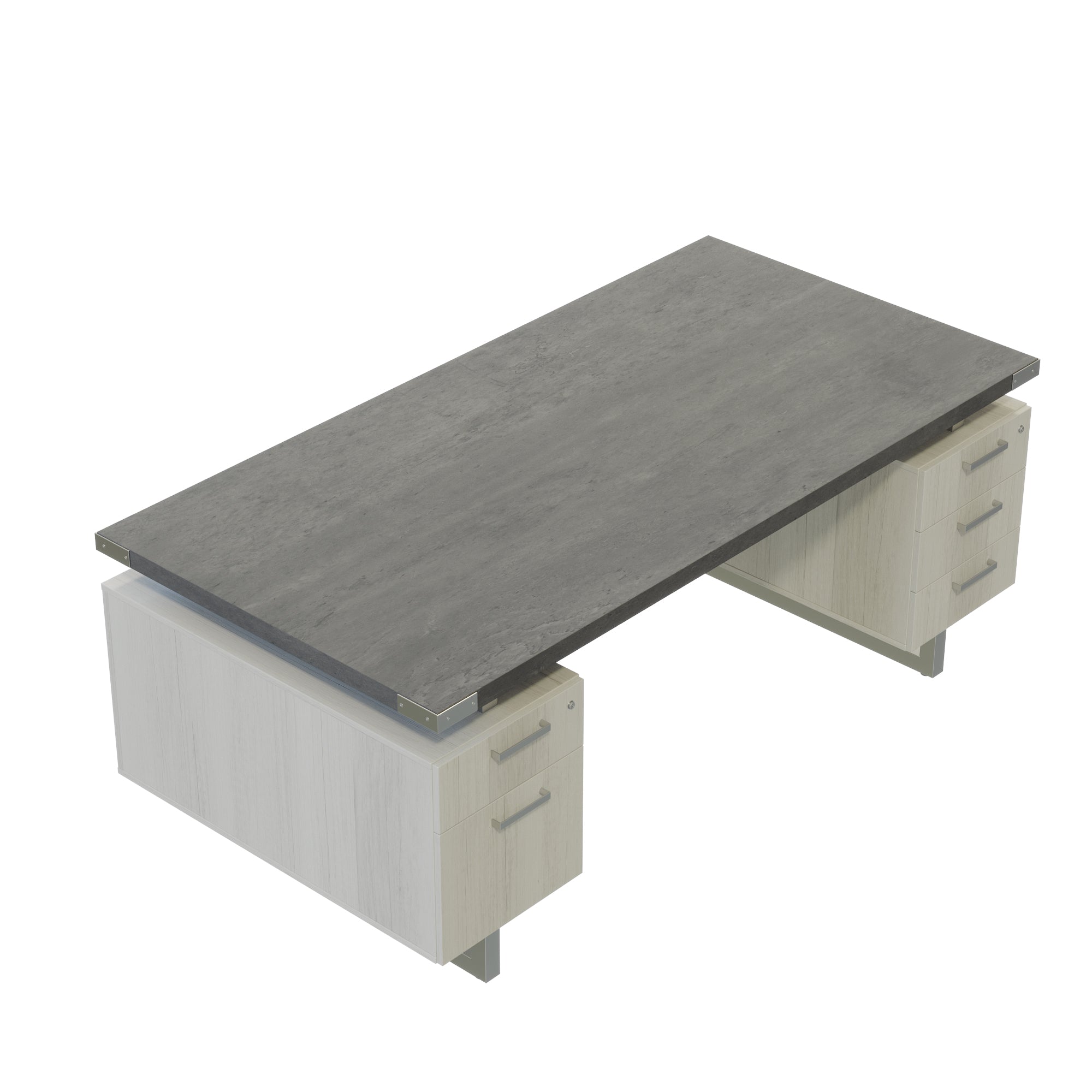 Mirella Dbl Ped Desk Bbb/Bf