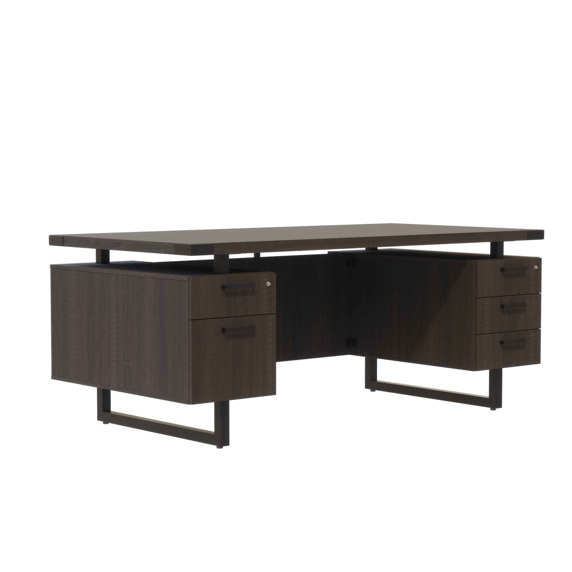 Mirella Dbl Ped Desk Bbb/Bf