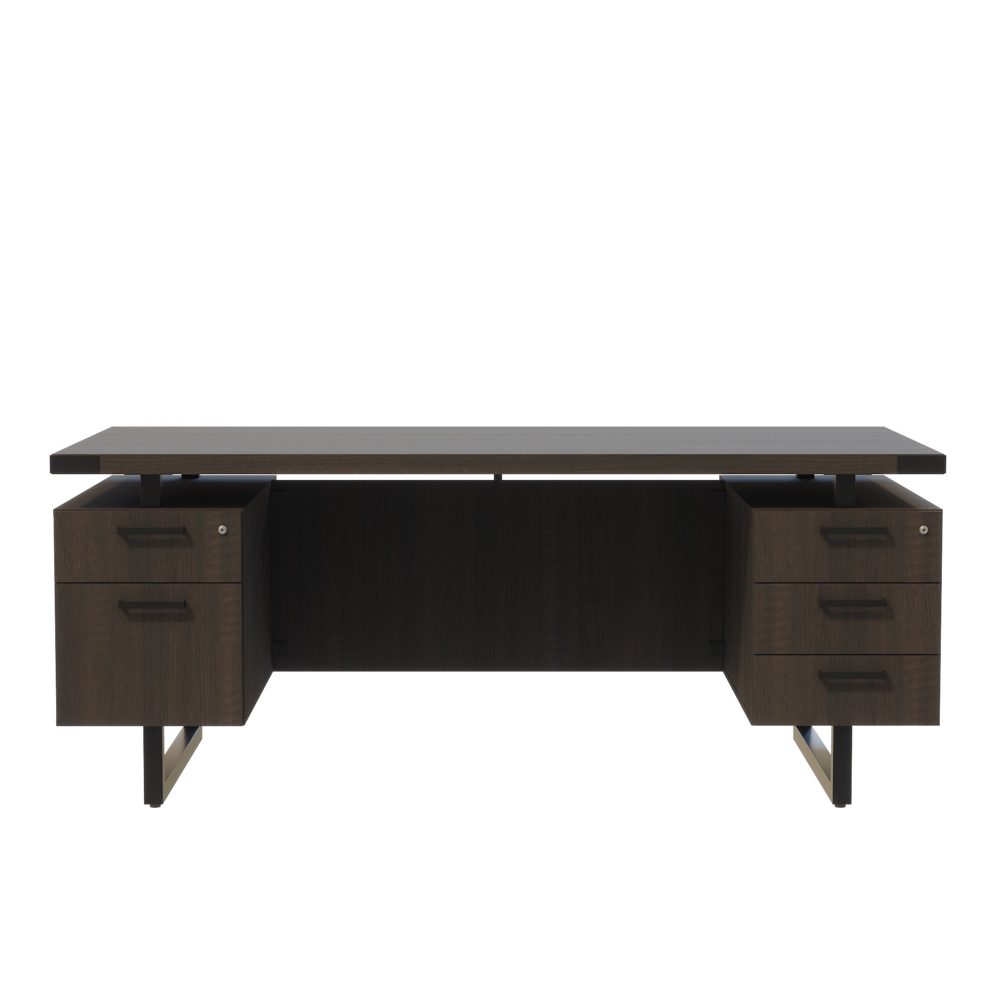Mirella Dbl Ped Desk Bbb/Bf