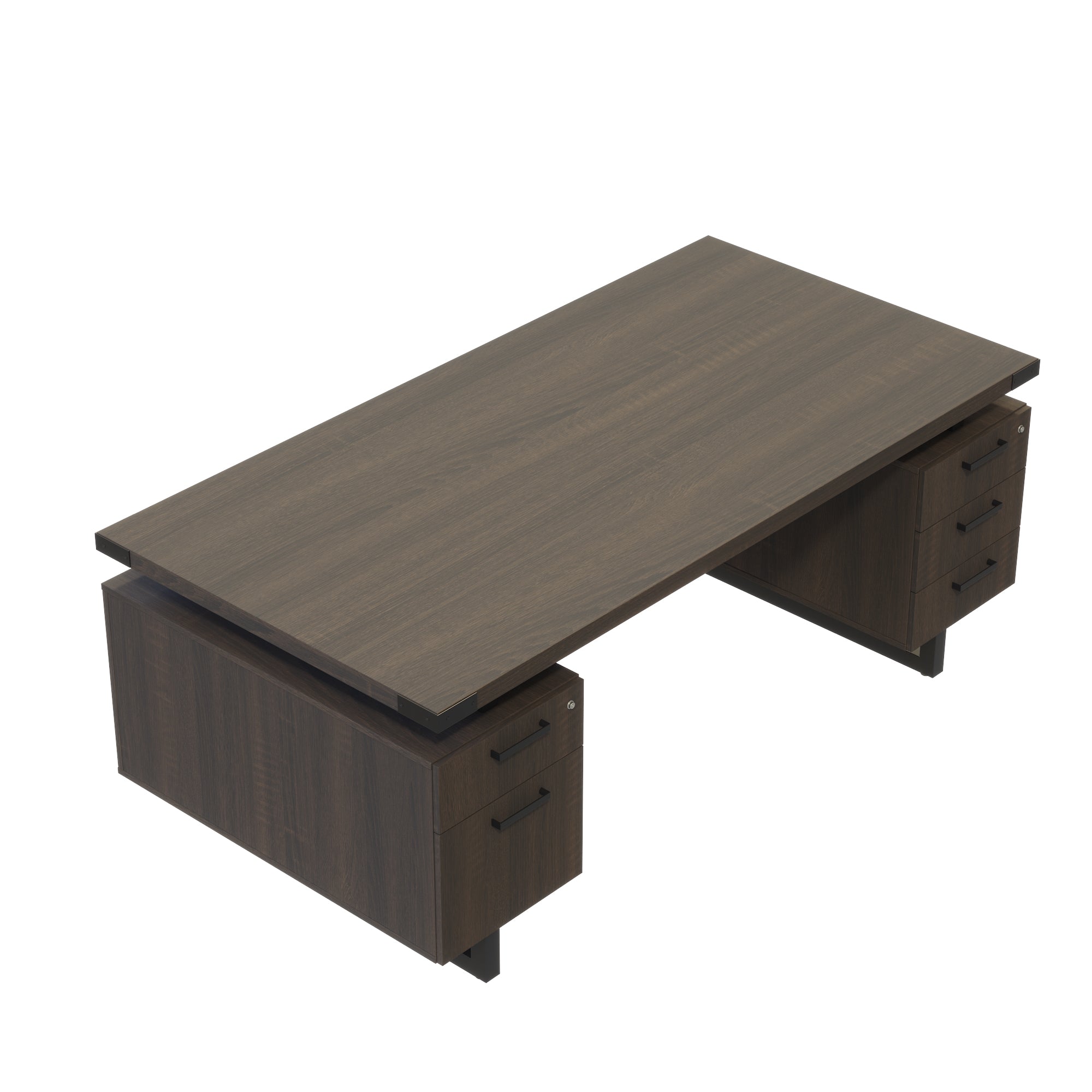 Mirella Dbl Ped Desk Bbb/Bf