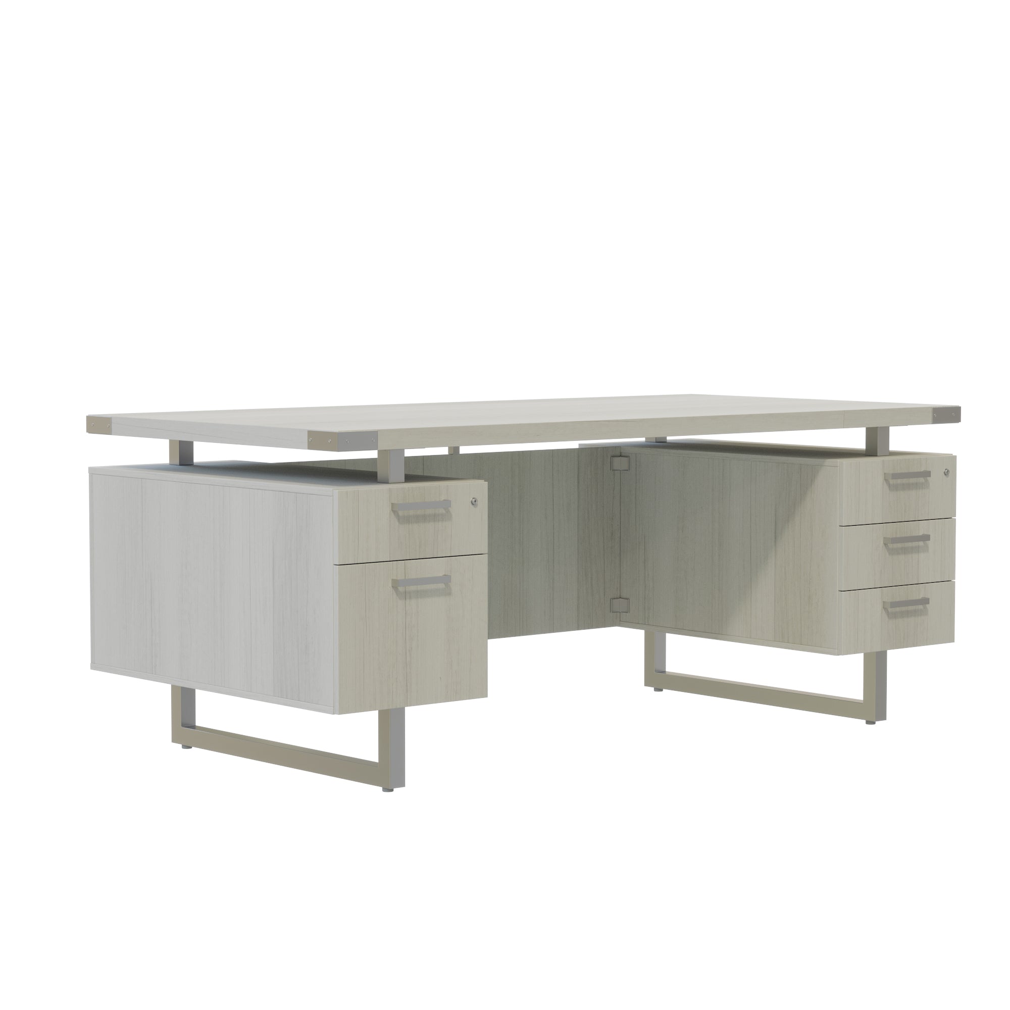 Mirella Dbl Ped Desk Bbb/Bf
