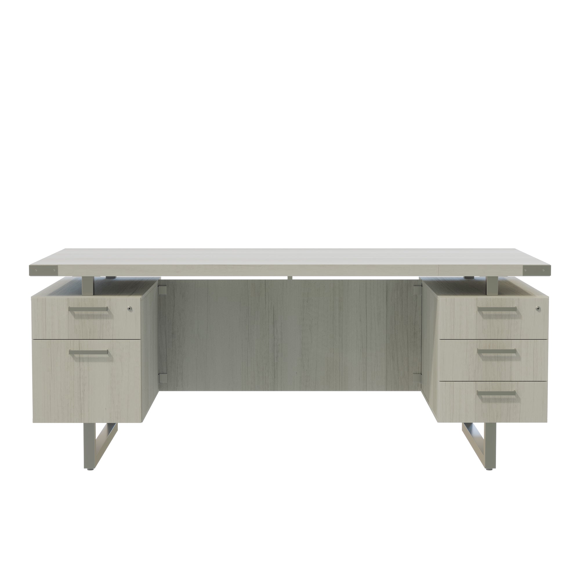 Mirella Dbl Ped Desk Bbb/Bf
