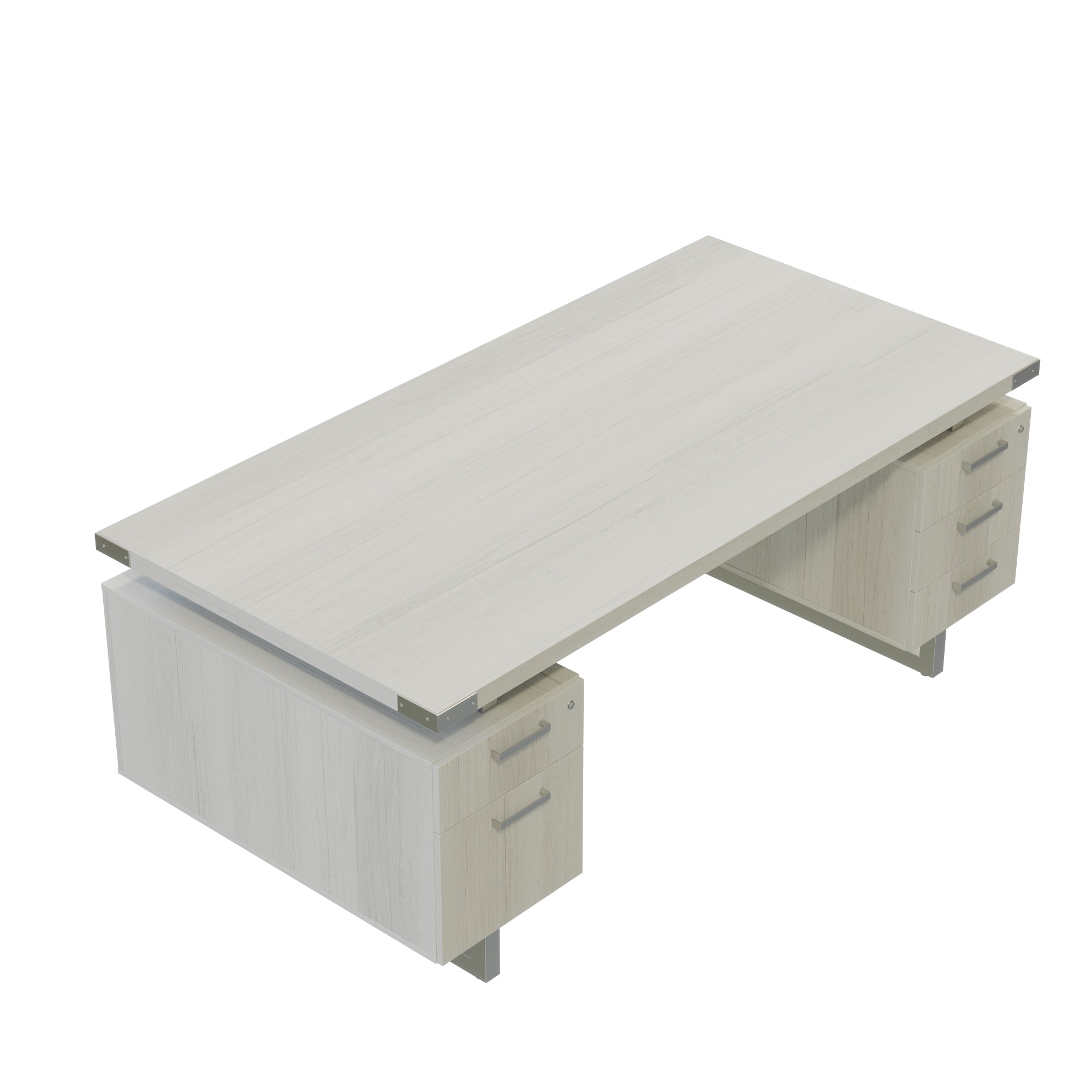 Mirella Dbl Ped Desk Bbb/Bf