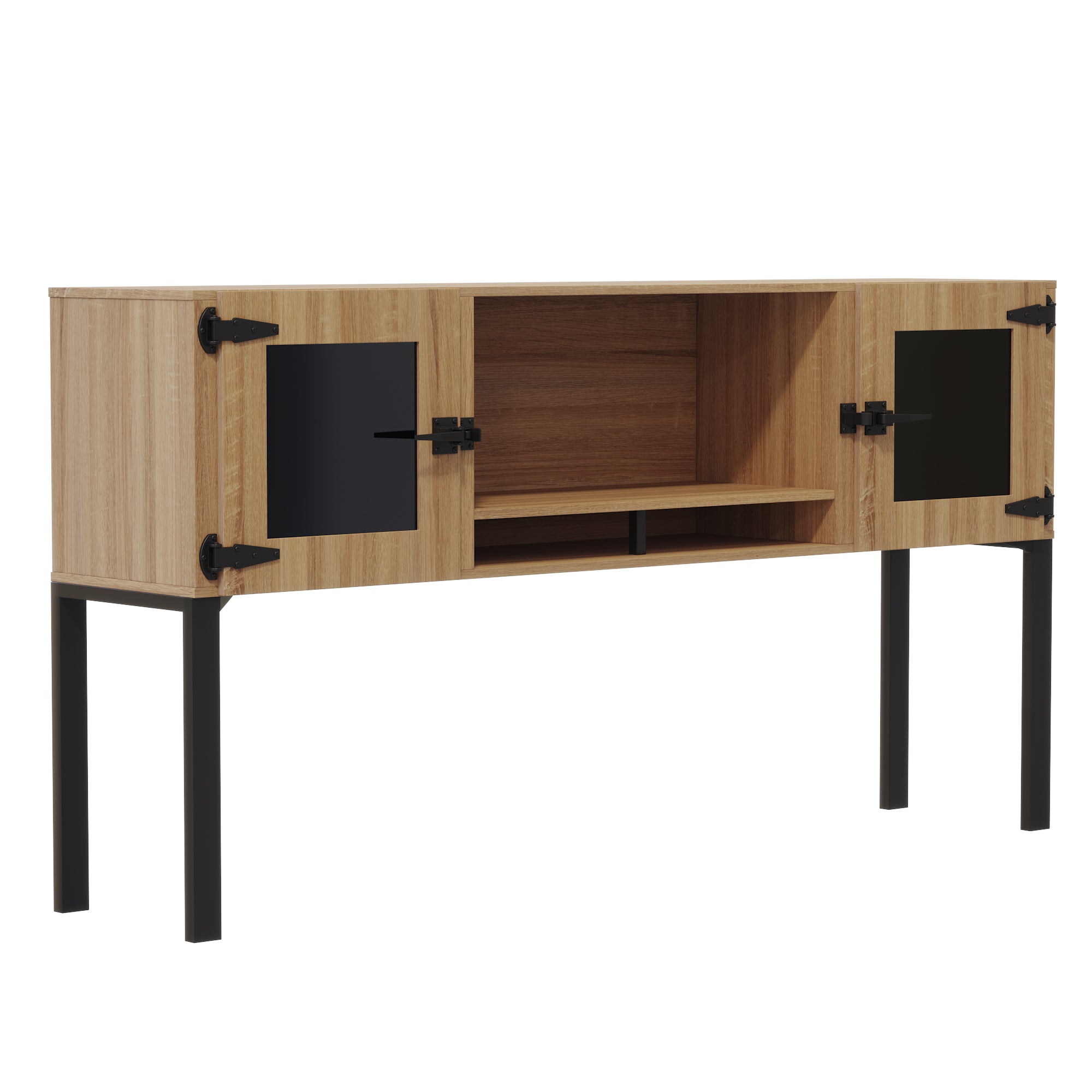 Mirella 72" Hutch Glass Doors