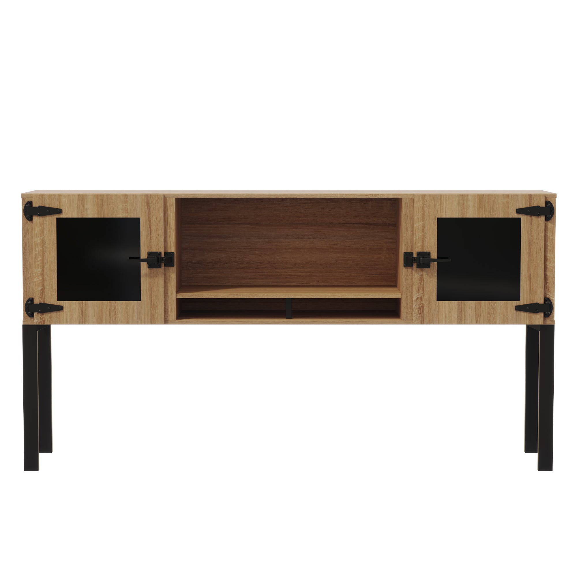 Mirella 72" Hutch Glass Doors