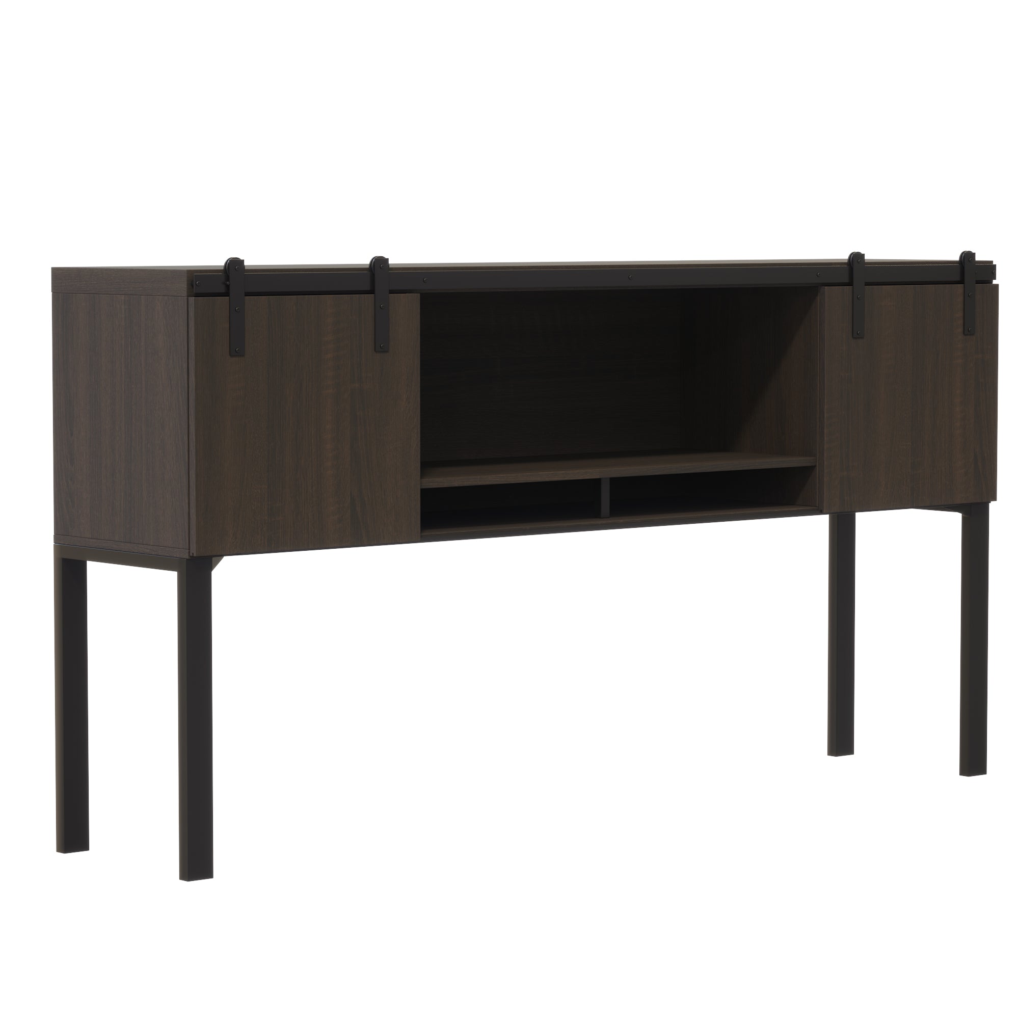 Mirella 72" Hutch Wood Doors