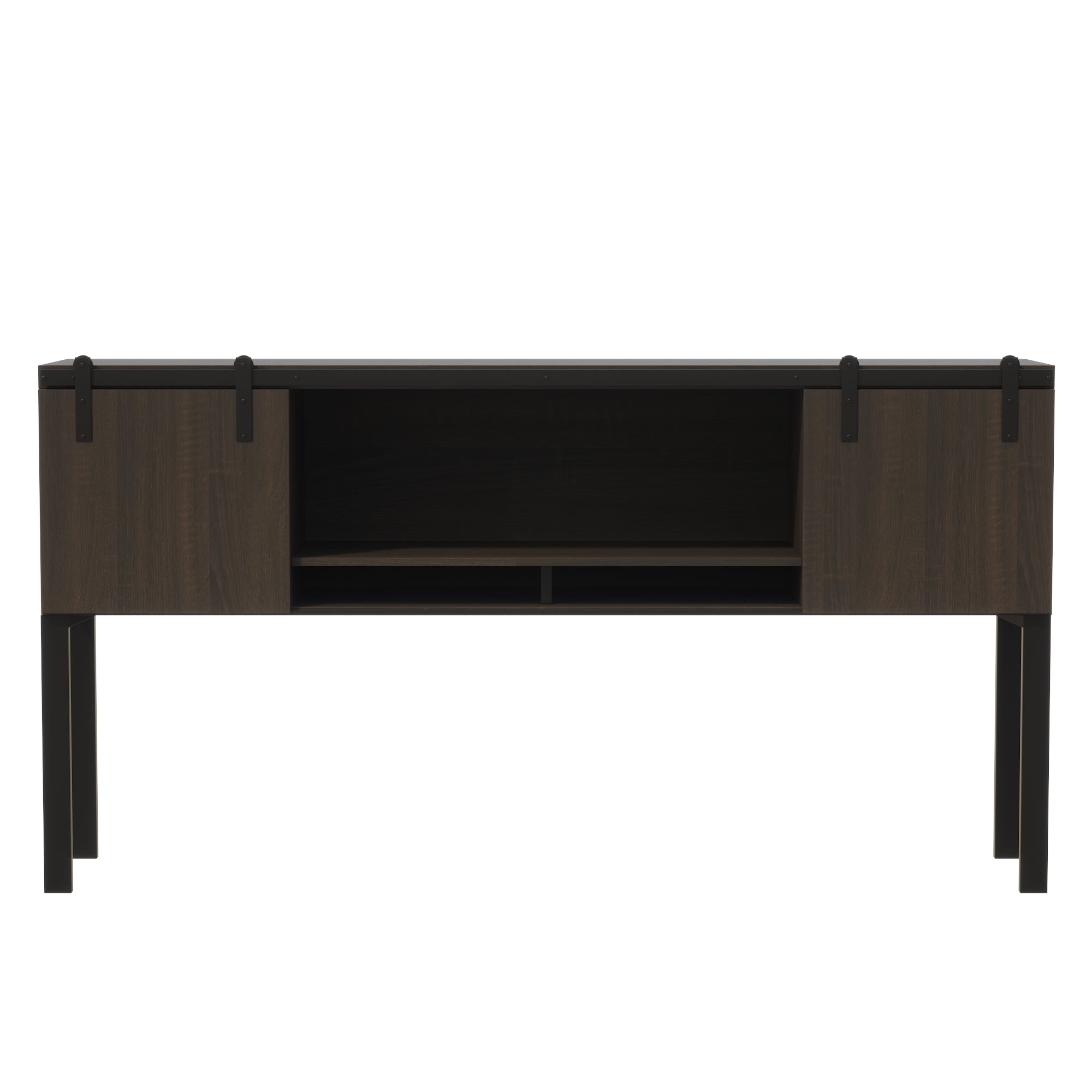 Mirella 72" Hutch Wood Doors