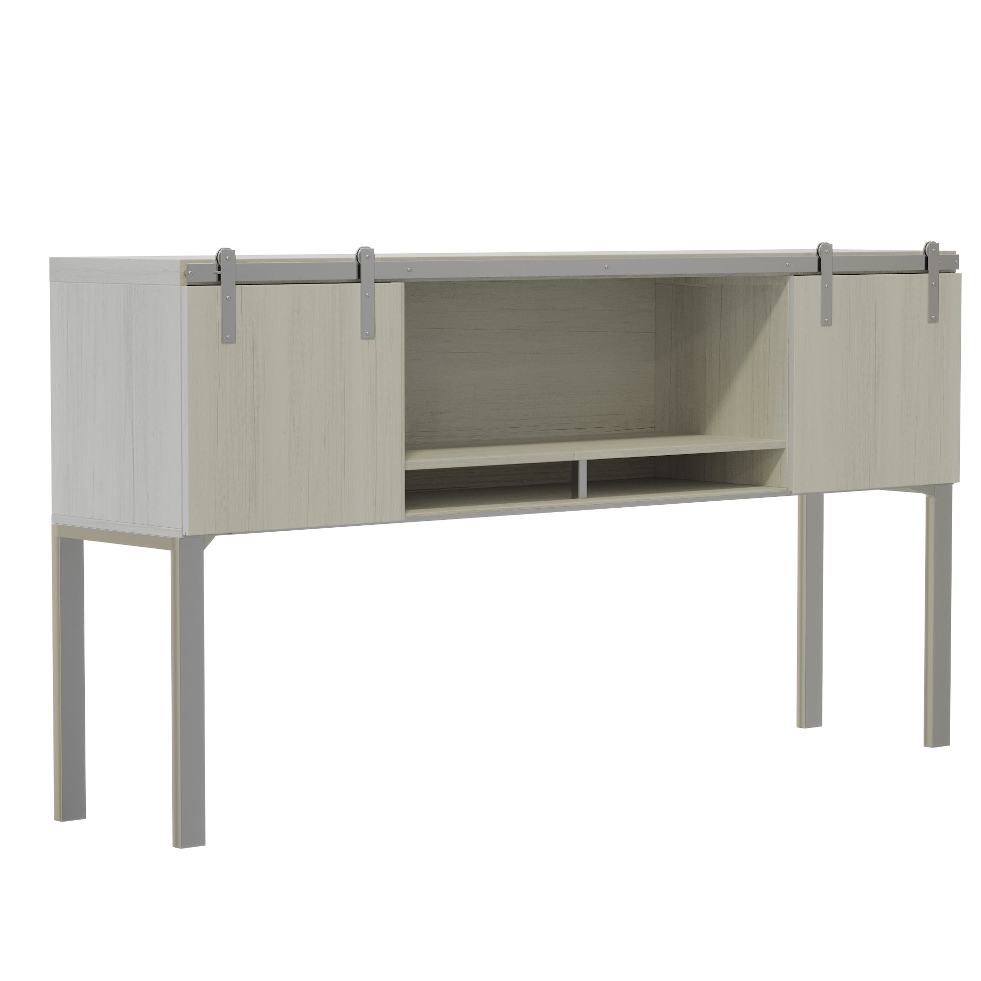Mirella 72" Hutch Wood Doors