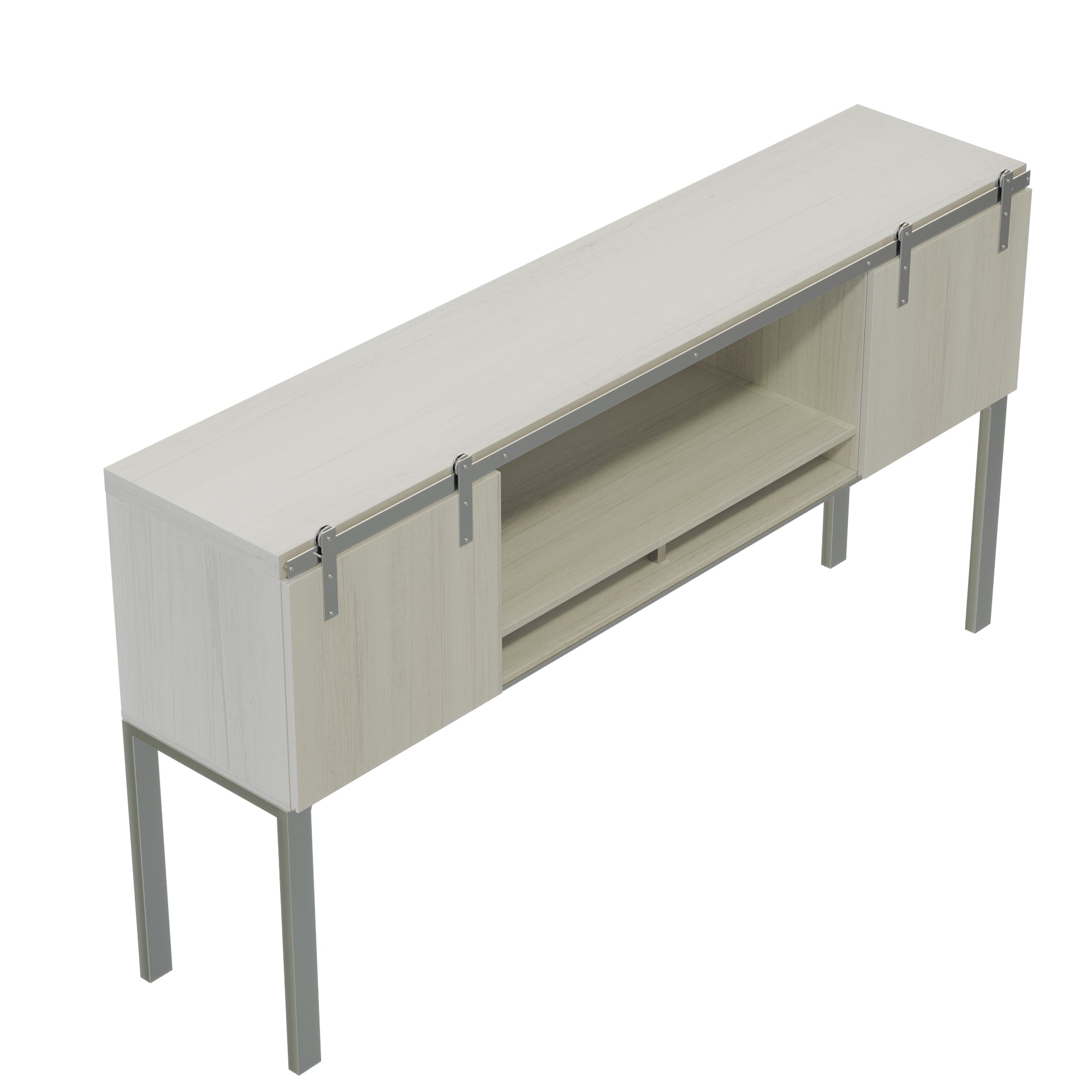 Mirella 72" Hutch Wood Doors