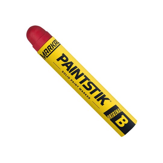 Markal B Paintstik Solid Paint Marker, Color: Red, Packaging Qty: 12 per dozen - 12 dozen per case