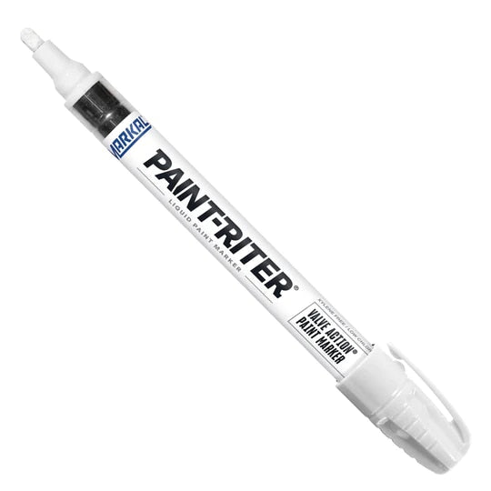 Markal Valve Action Liquid Paint Markers, Color: White, Packaging Qty: 48 each per case