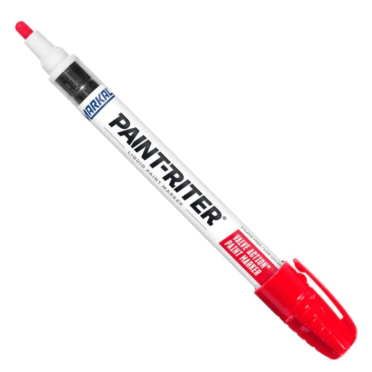 Markal Valve Action Liquid Paint Markers, Color: Red, Packaging Qty: 48 each per case