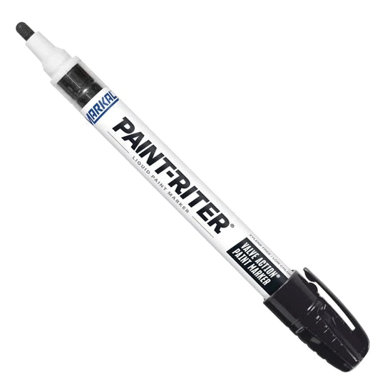 Markal Valve Action Liquid Paint Markers, Color: Black, Packaging Qty: 1 per each - 48 each per case