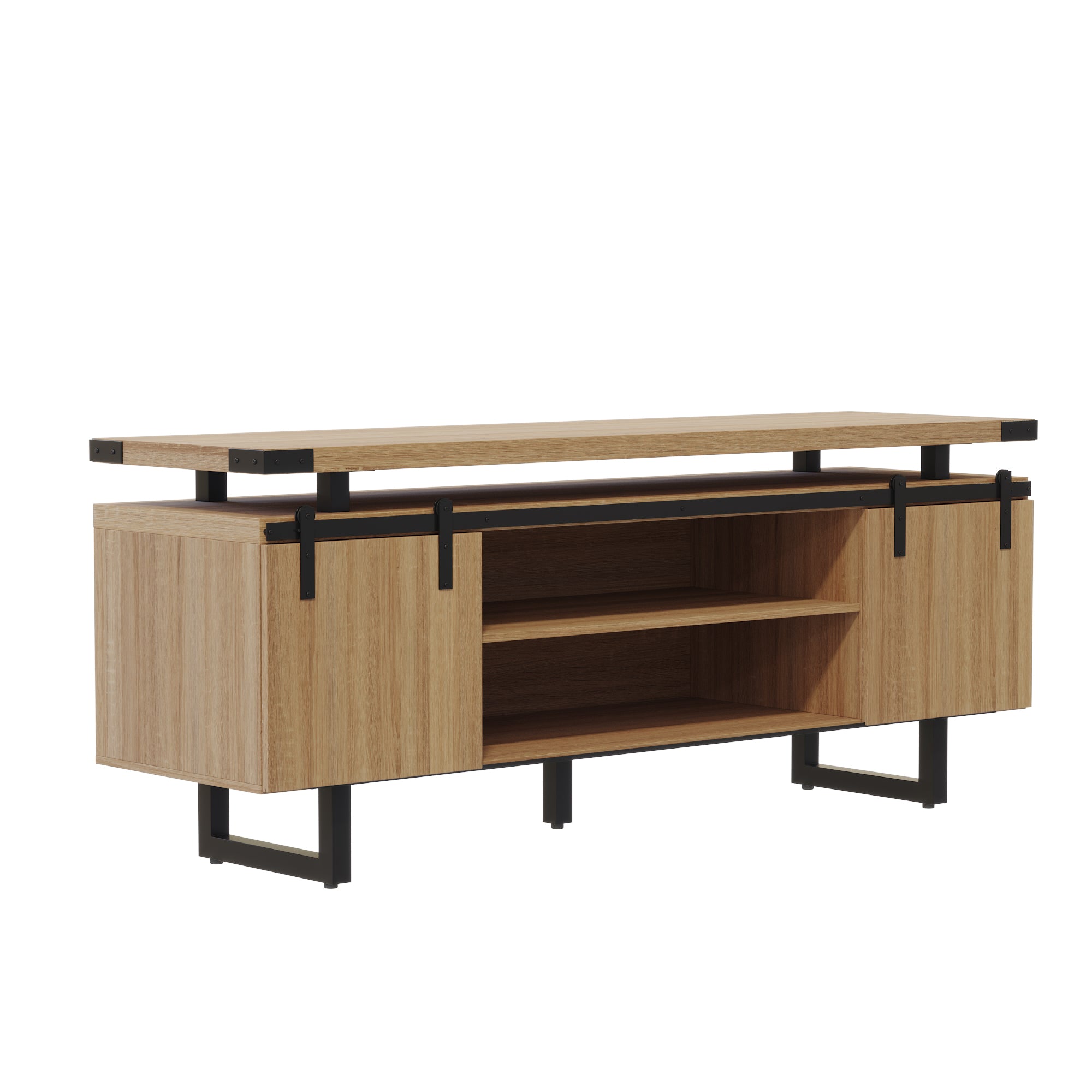 Mirella Low Wall Cabinet Wood