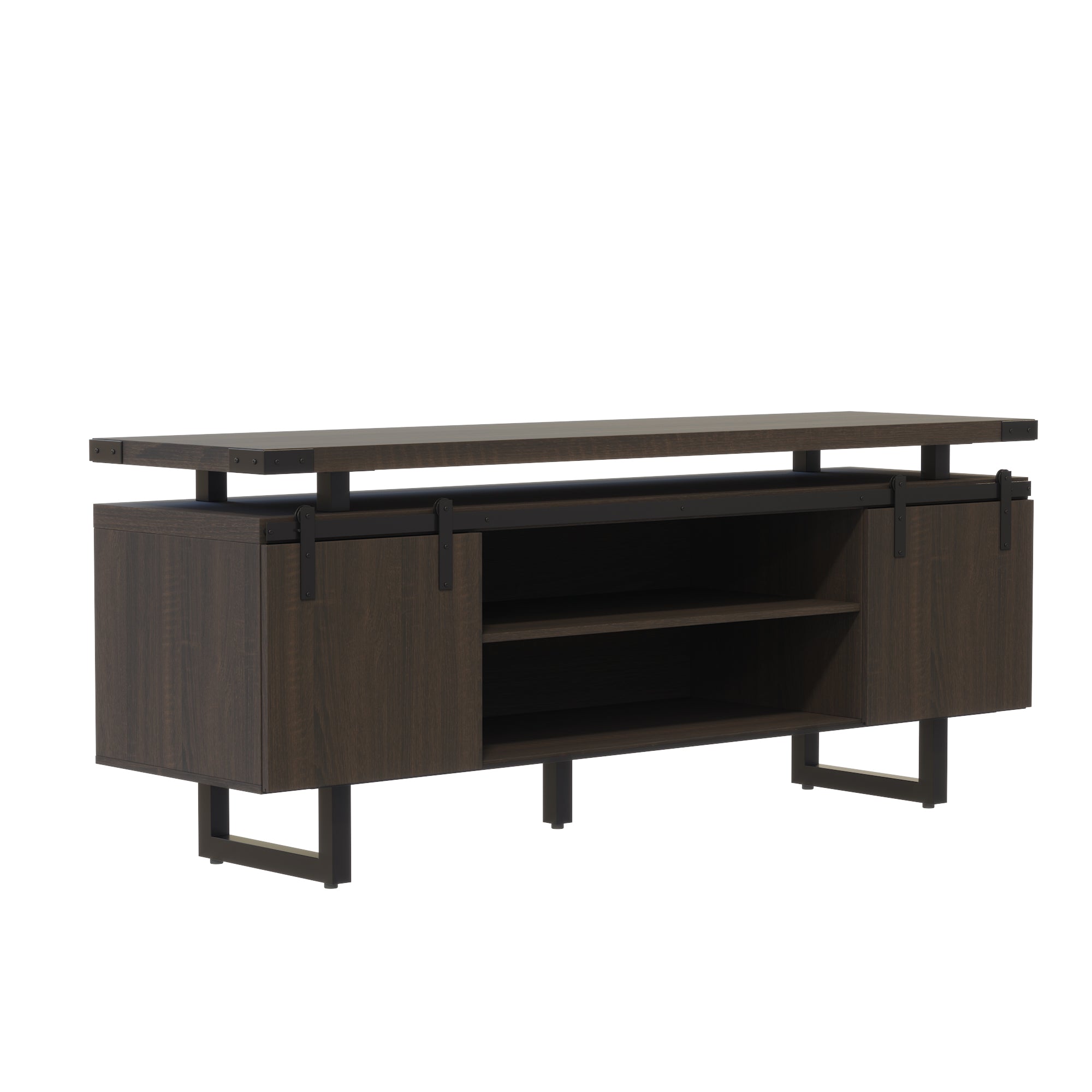 Mirella Low Wall Cabinet Wood