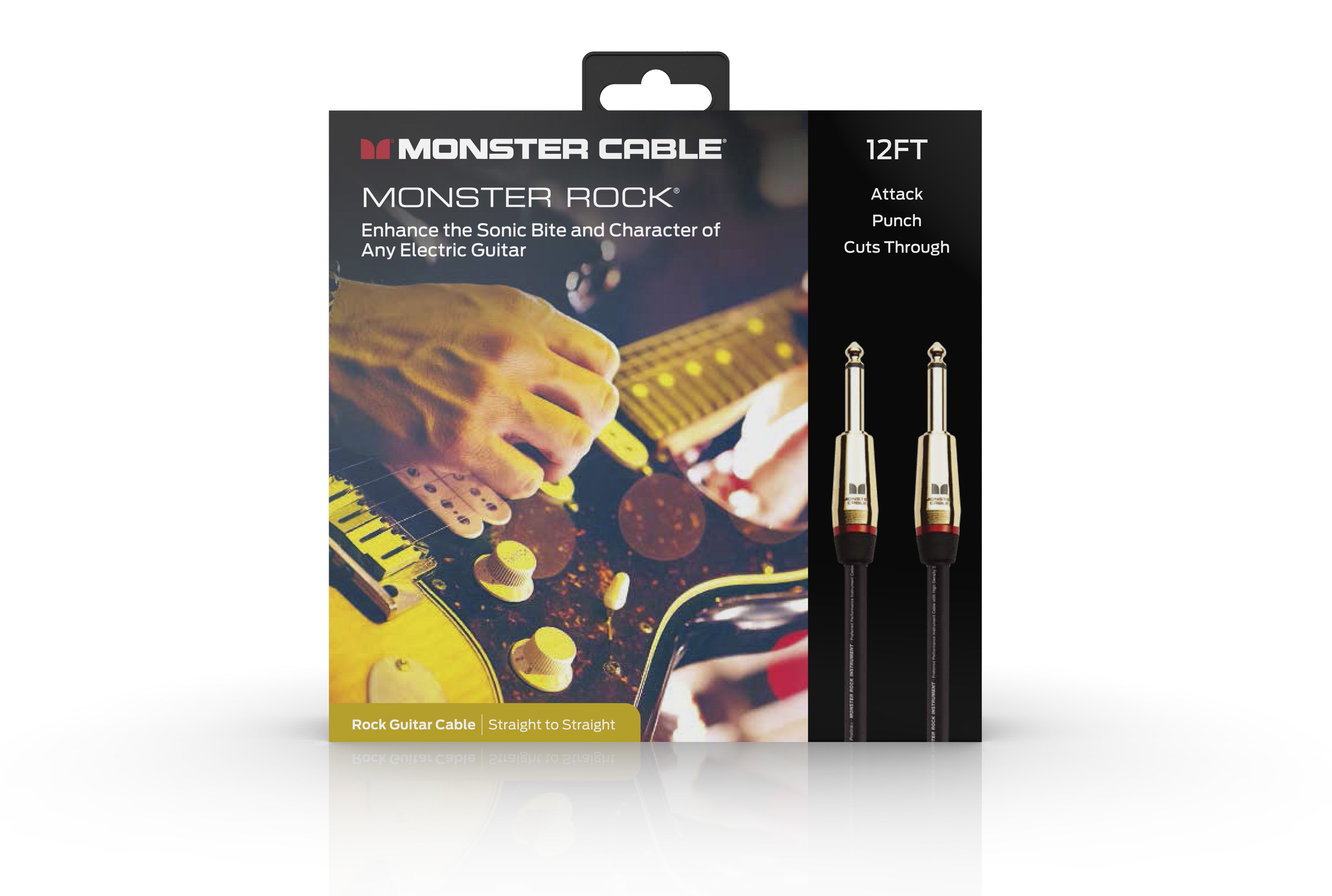 Monster MROCK2-12WW Prolink Rock 1/4" Instrument Cable. 12 ft - Straight to Straight
