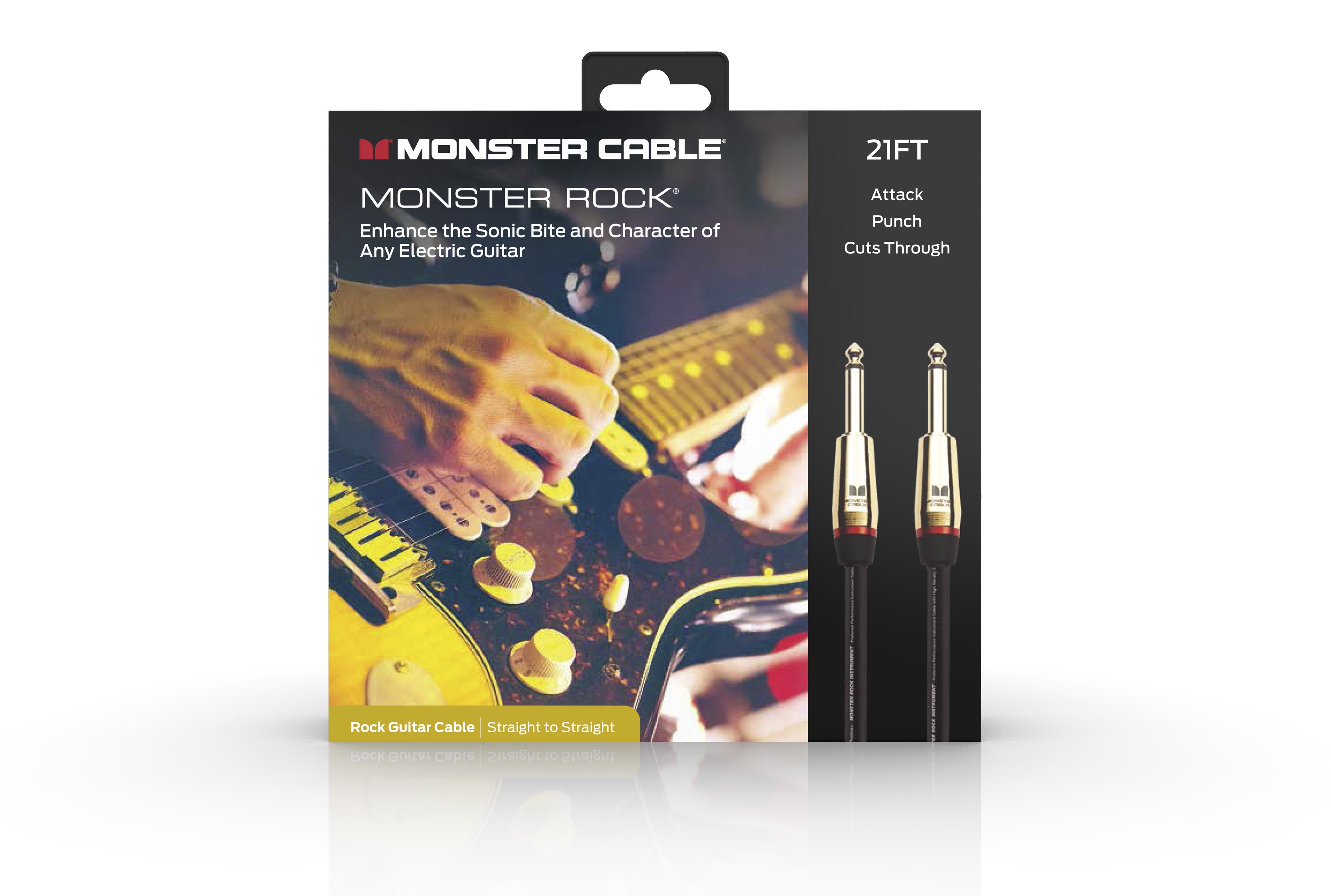 Monster MROCK2-21WW Prolink Rock 1/4" Instrument Cable. 21 ft - Straight to Straight