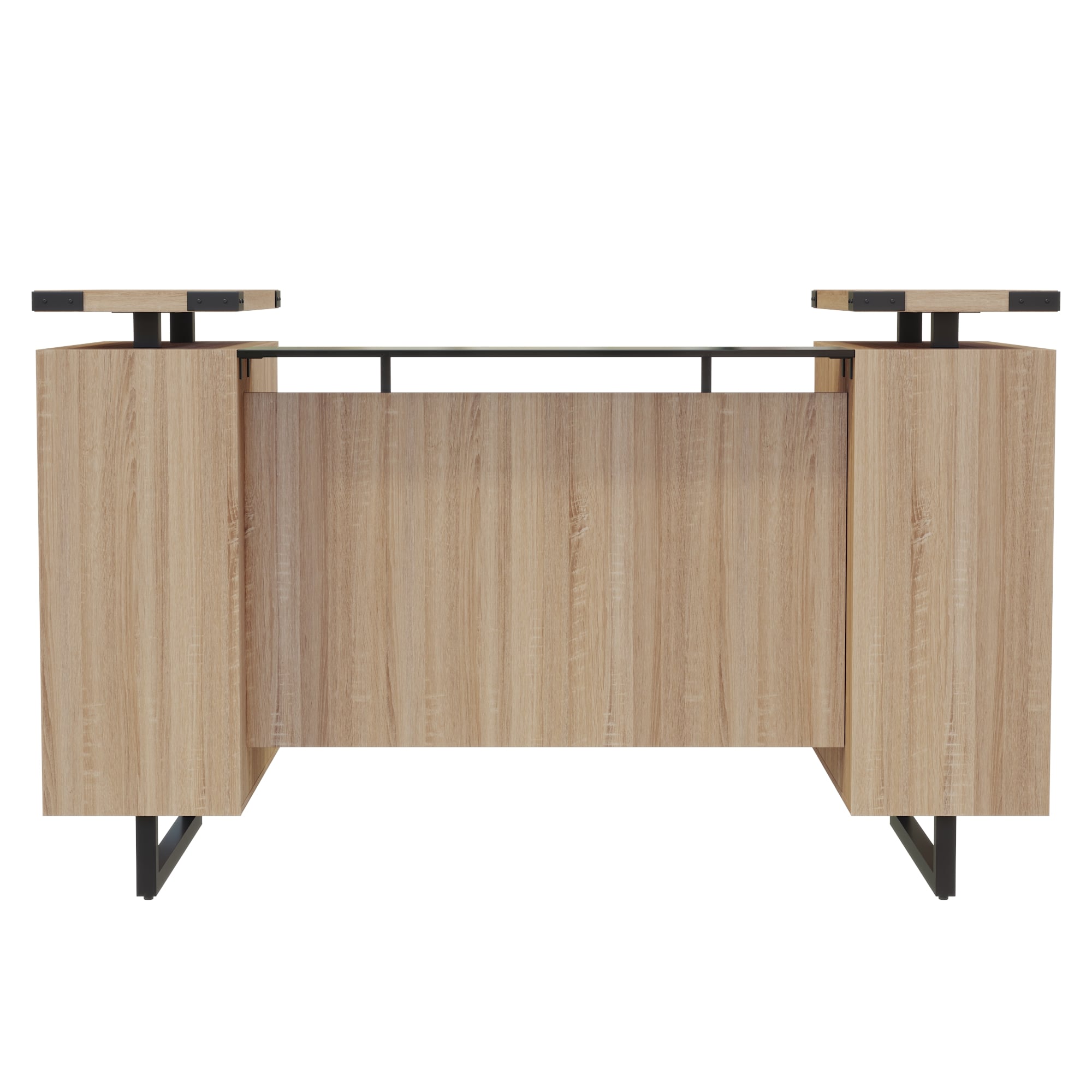 Mirella Recept W/ Smoke Glass
