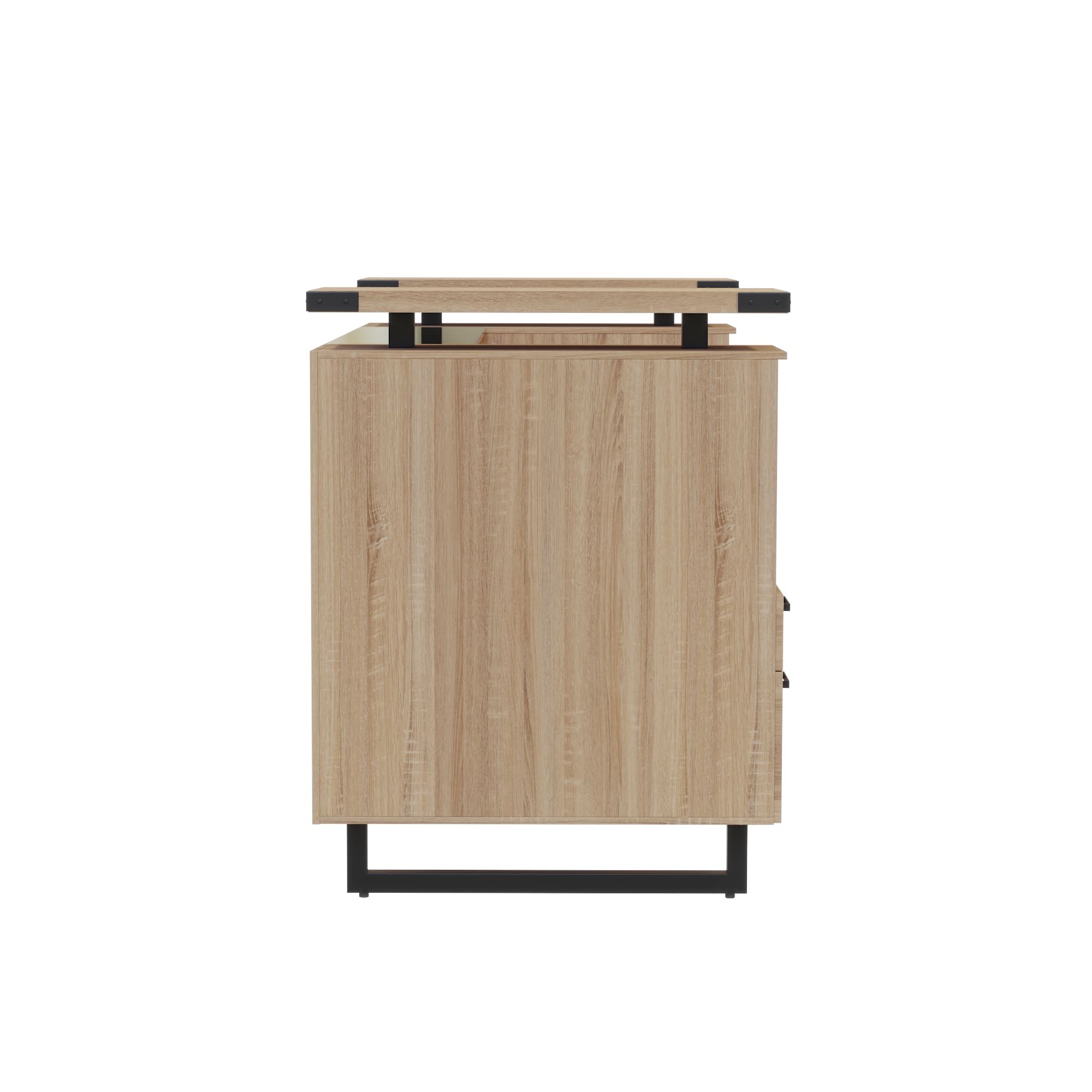Mirella Recept W/ Smoke Glass