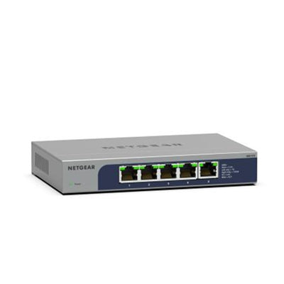 NETGEAR 5-Port Multi-Gigabit Ethernet Unmanaged Switch, 2.5G High-Speed, Desktop & Wall-Mount, by NETGEAR, MS105