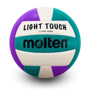 Training Volleyball Lightweight Practice Volleyball For Players 12 & Under, Violet/White/Aqua