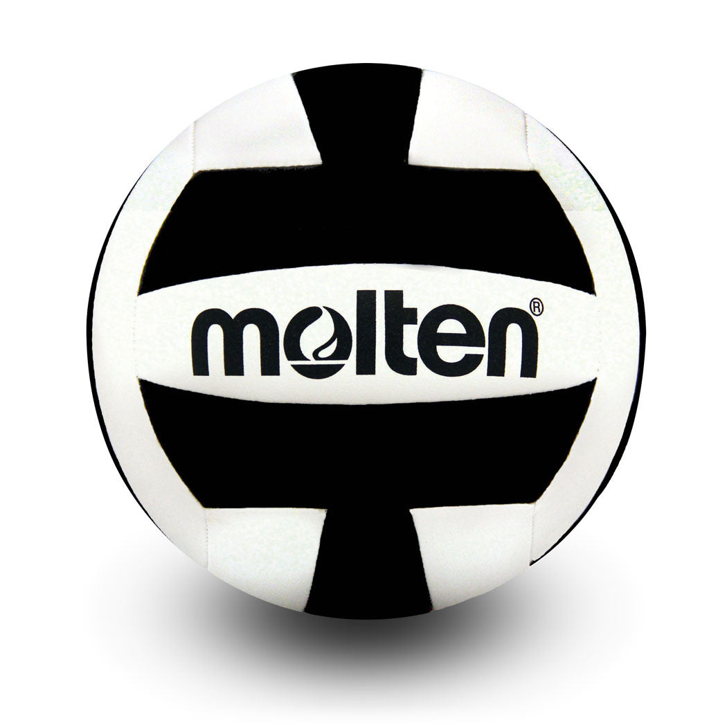 Camp/Recreation Volleyball MS500 Black/White Machine Stitched Camp Ball, Ultra Soft Cover, Official Size