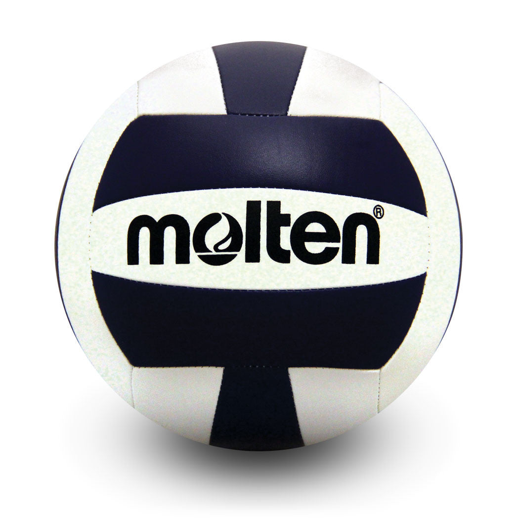 Camp/Recreation Volleyball MS500 Blue/White Machine Stitched Camp Ball, Ultra Soft Cover, Official Size