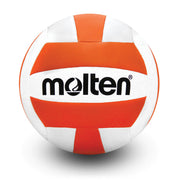 Camp/Recreation Volleyball MS500 Orange/White Machine Stitched Camp Ball, Ultra Soft Cover, Official Size