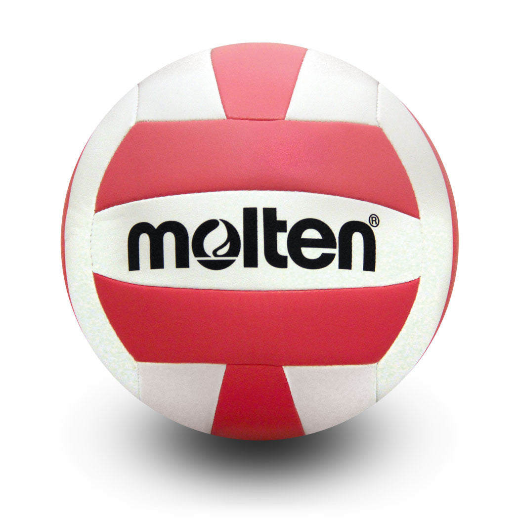 Camp/Recreation Volleyball MS500 Pink/White Machine Stitched Camp Ball, Ultra Soft Cover, Official Size