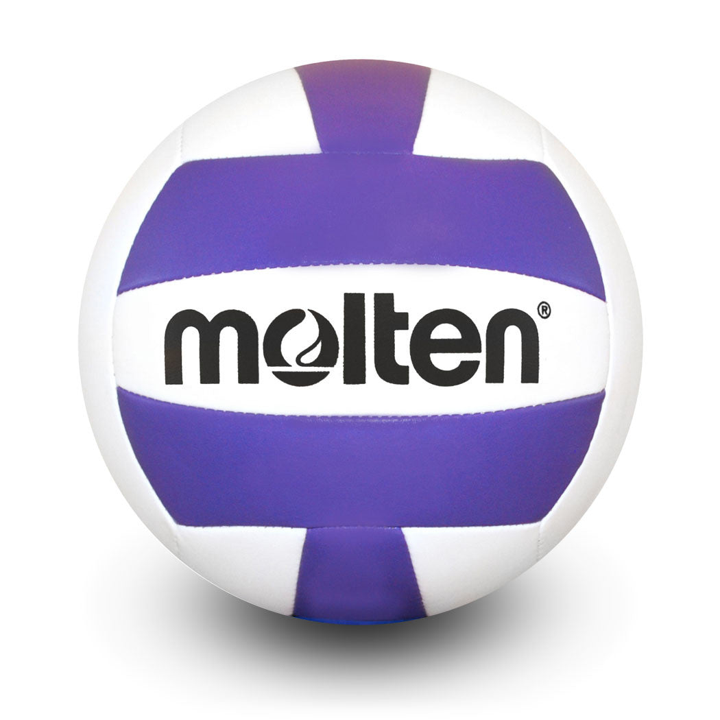 Camp/Recreation Volleyball MS500 Purple/White Machine Stitched Camp Ball, Ultra Soft Cover, Official Size