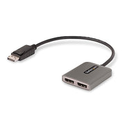 StarTech.com 2-Port DisplayPort 1.4 Splitter, DP to 2x DP Multi-Monitor Adapter, Dual 5K 60Hz MST Hub, Windows Only (no support for macOS/ChromeOS/Linux)