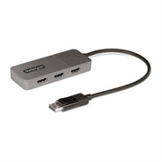 StarTech.com 3-Port MST Hub - DisplayPort to 3x HDMI Triple 4K 60Hz Monitors DP 1.4 Multi-Monitor Video Adapter 1ft (30cm) Built-in Cable USB Powered