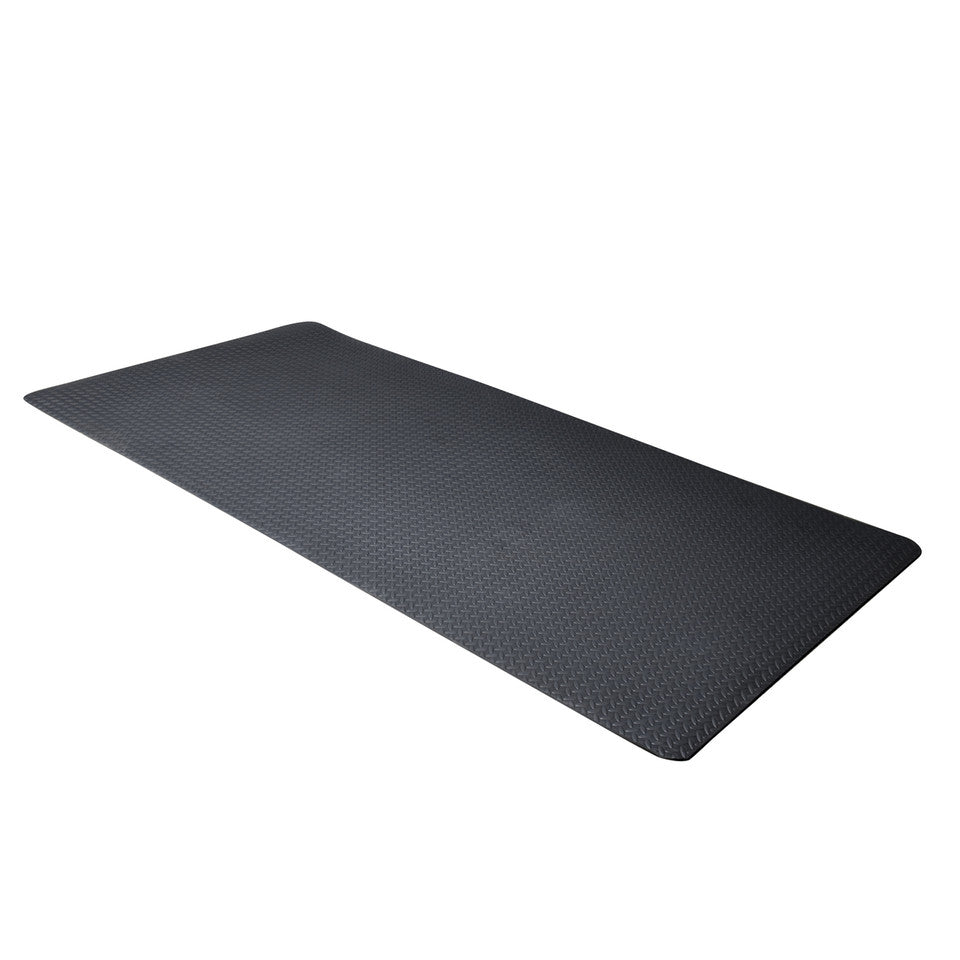 CAP Fitness Mat with Diamond Plate Pattern 46"x93" 7mm-6xVertical PDQ