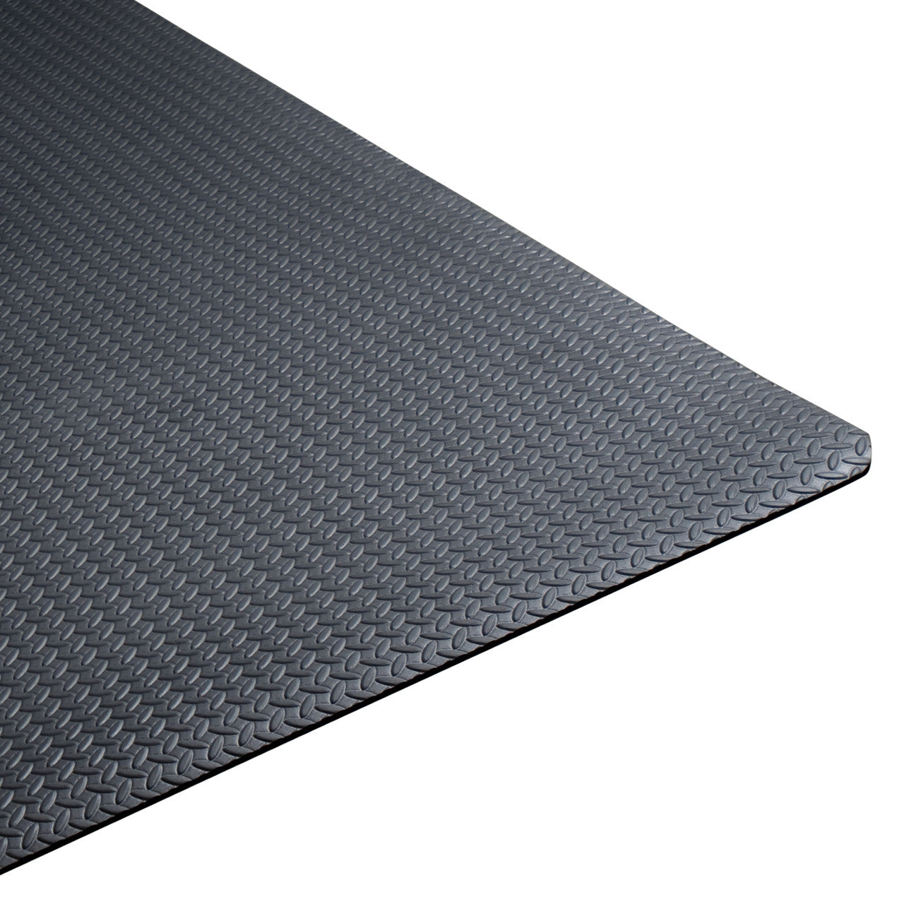 CAP Fitness Mat with Diamond Plate Pattern 46"x93" 7mm-6xVertical PDQ