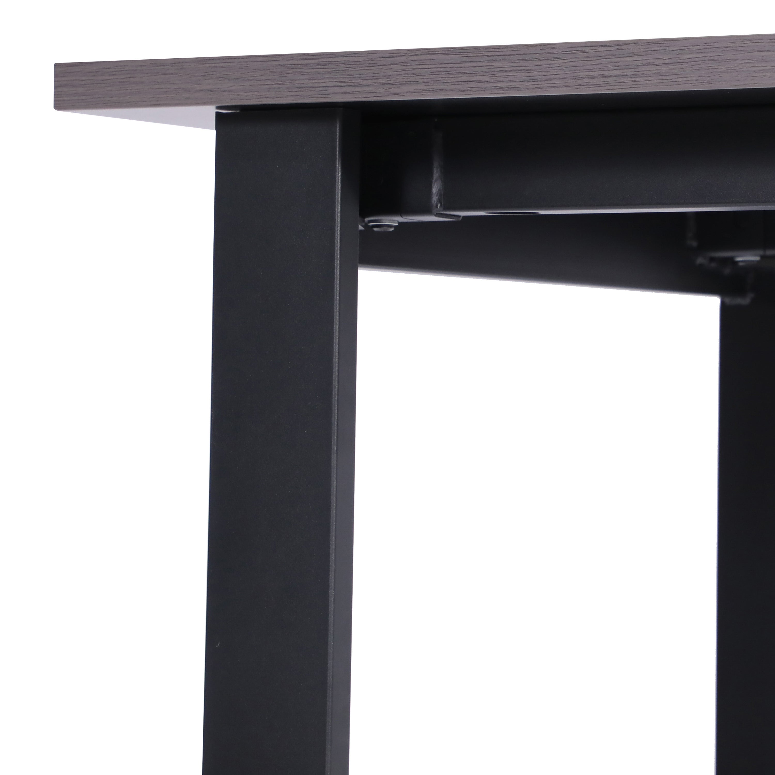 Redmond Commercial 48x24 Conference Table with 1" Thick Double Sided Laminate Table Top with PVC Edging and Heavy Duty U-Frame Steel Base, Gray Oak